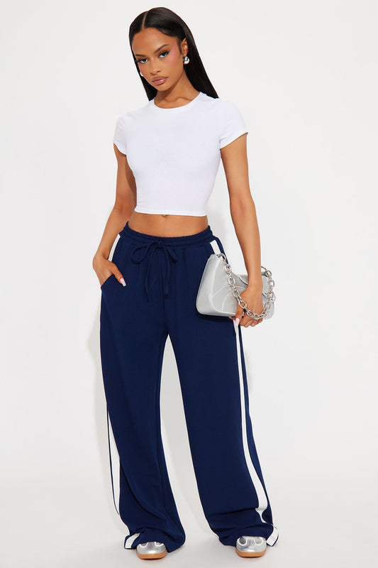 Point Of View Track Trouser Pant - Navy