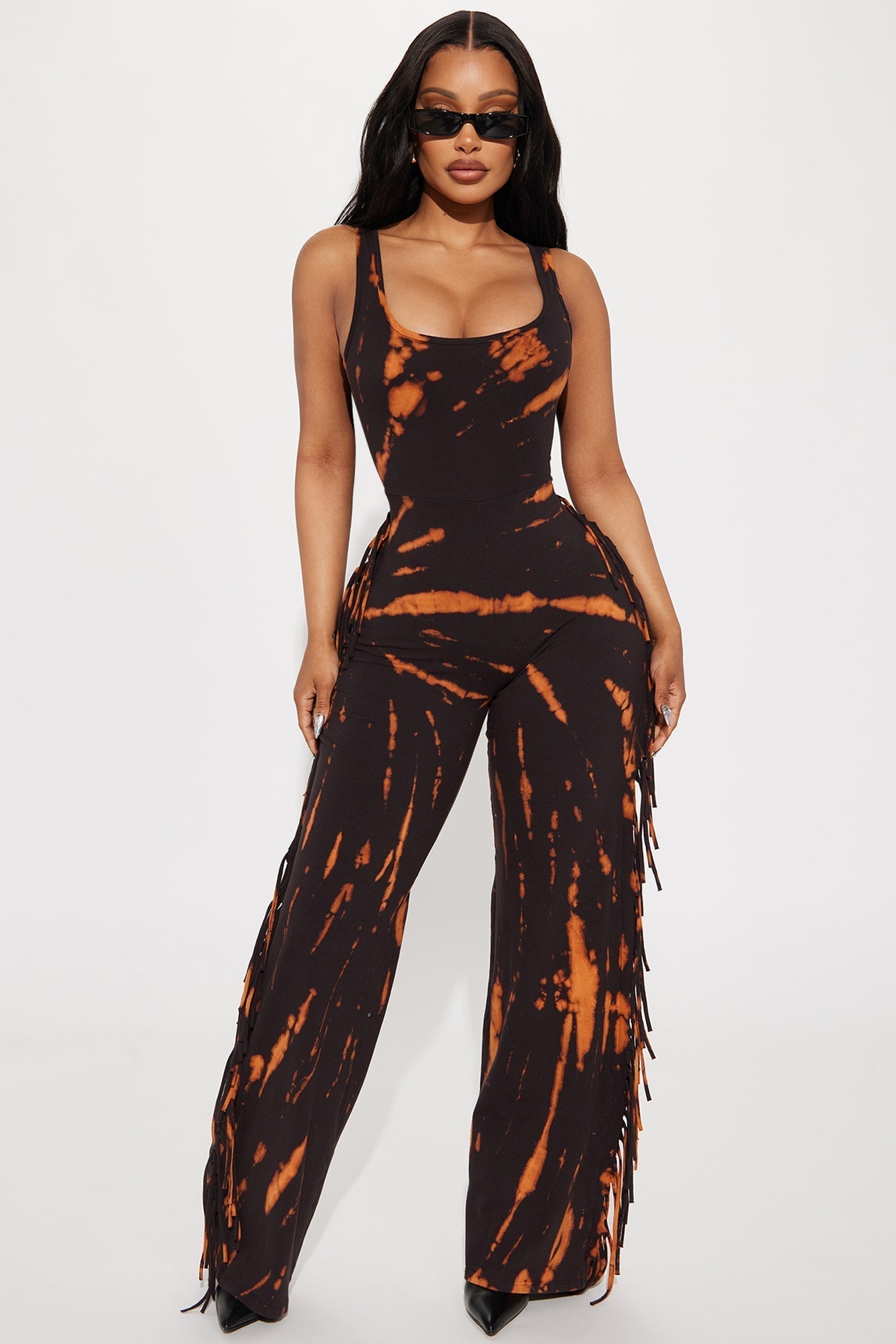 While We Wait Jumpsuit - Black/combo