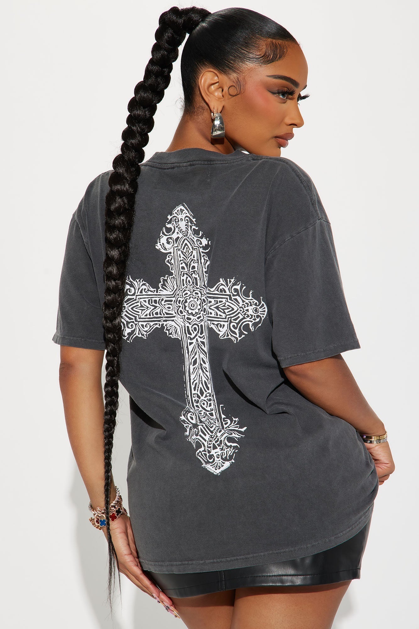 God's Plan Over Mine Washed Tee - Black Wash