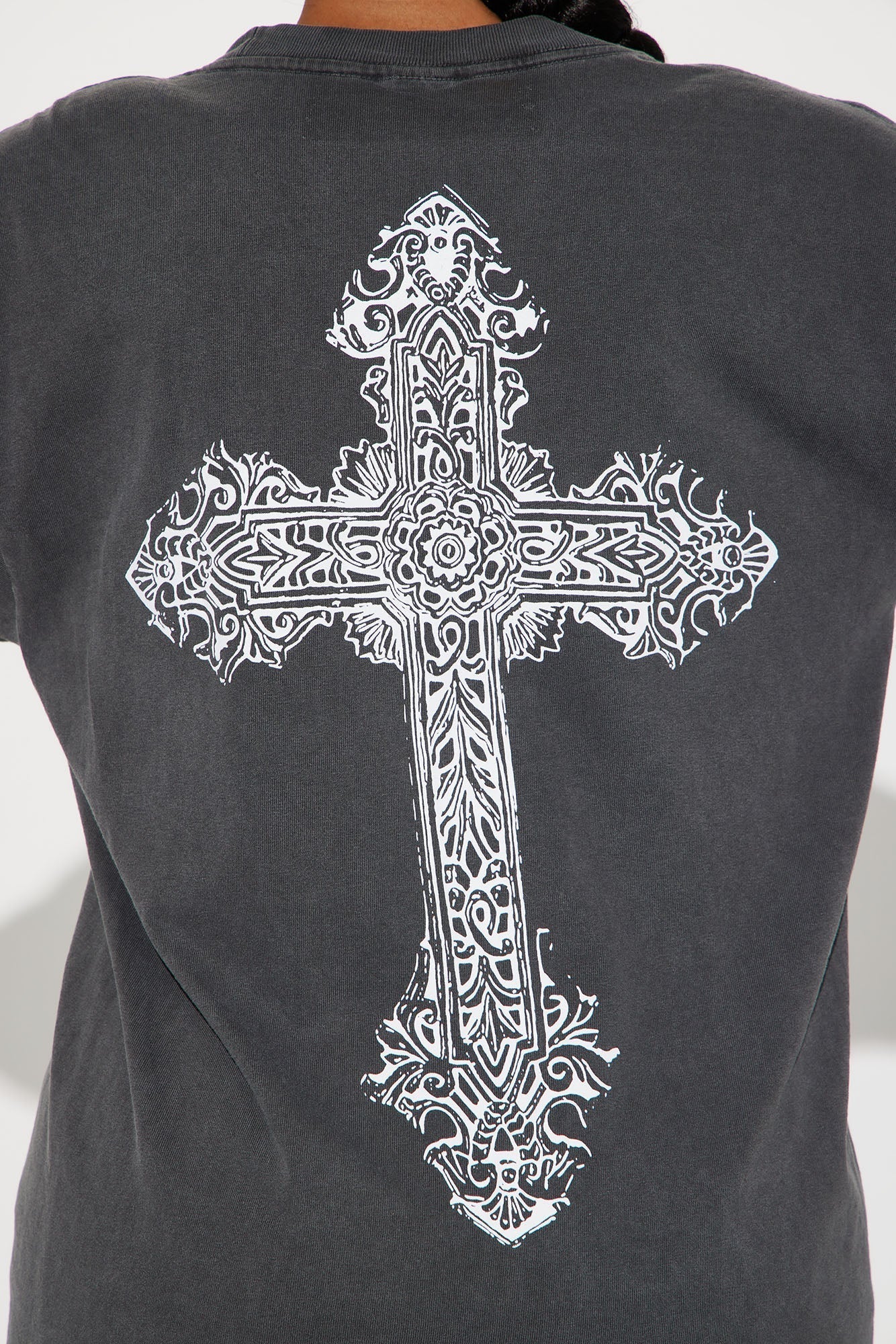 God's Plan Over Mine Washed Tee - Black Wash