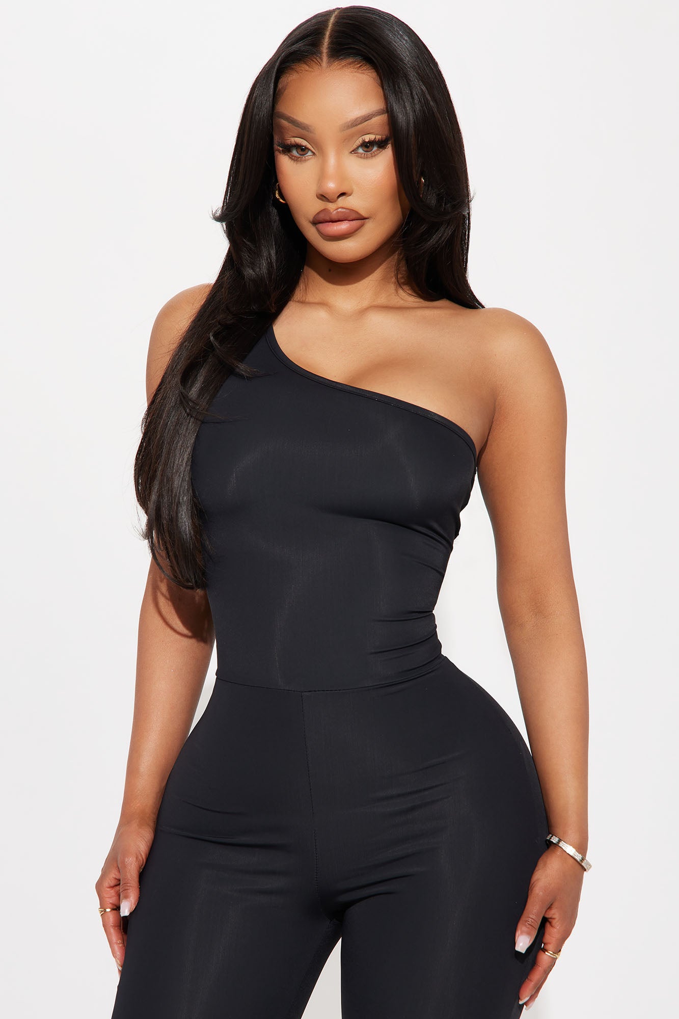Personal Touch Tricot Jumpsuit - Black