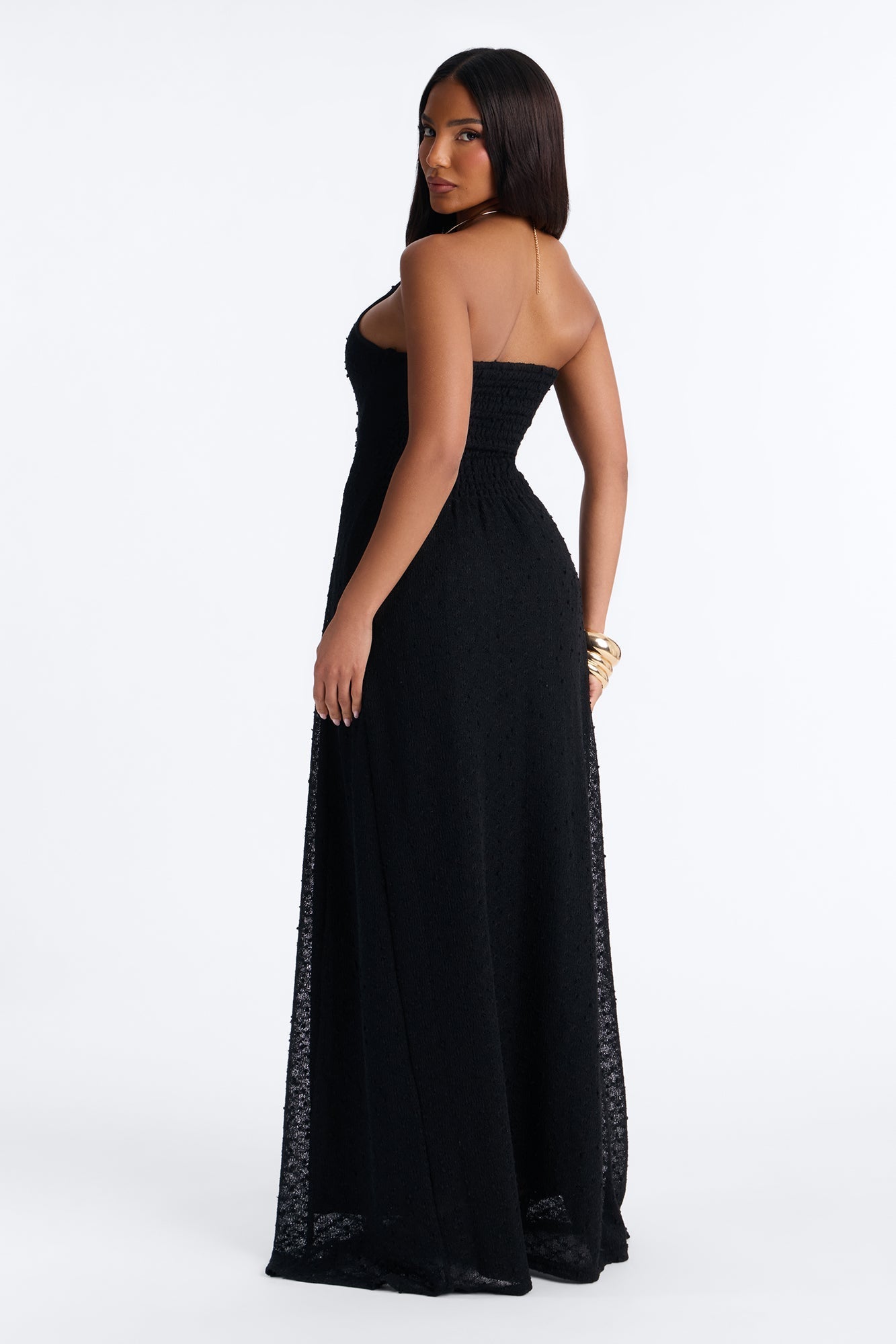 Caribbean Shores Maxi Dress - Black
