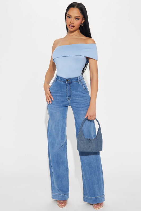 Margot Stretch Trouser Jeans - Medium Wash