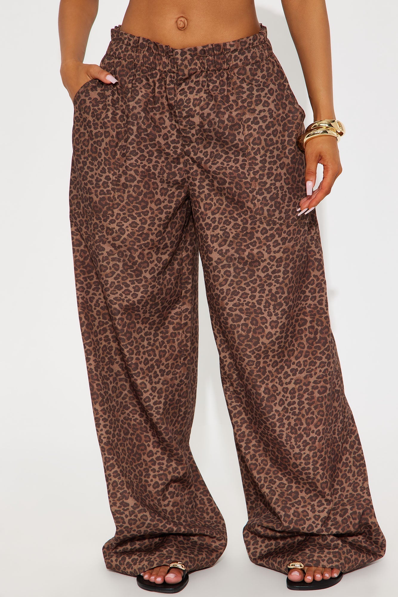 Do What You Will Leopard Pant - Brown/combo