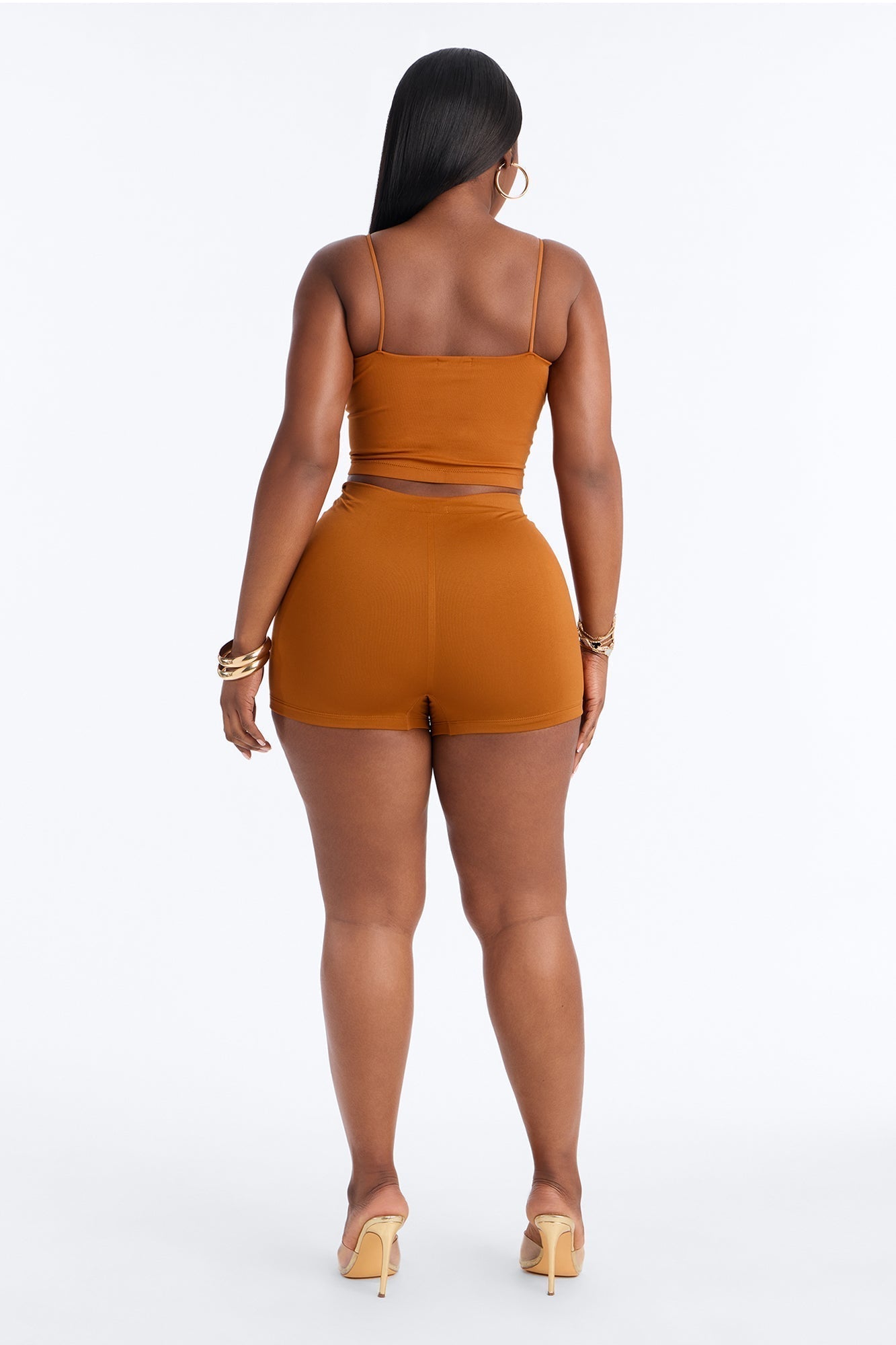 Seamless Smooth Double Lined Micro Hot Short - Copper
