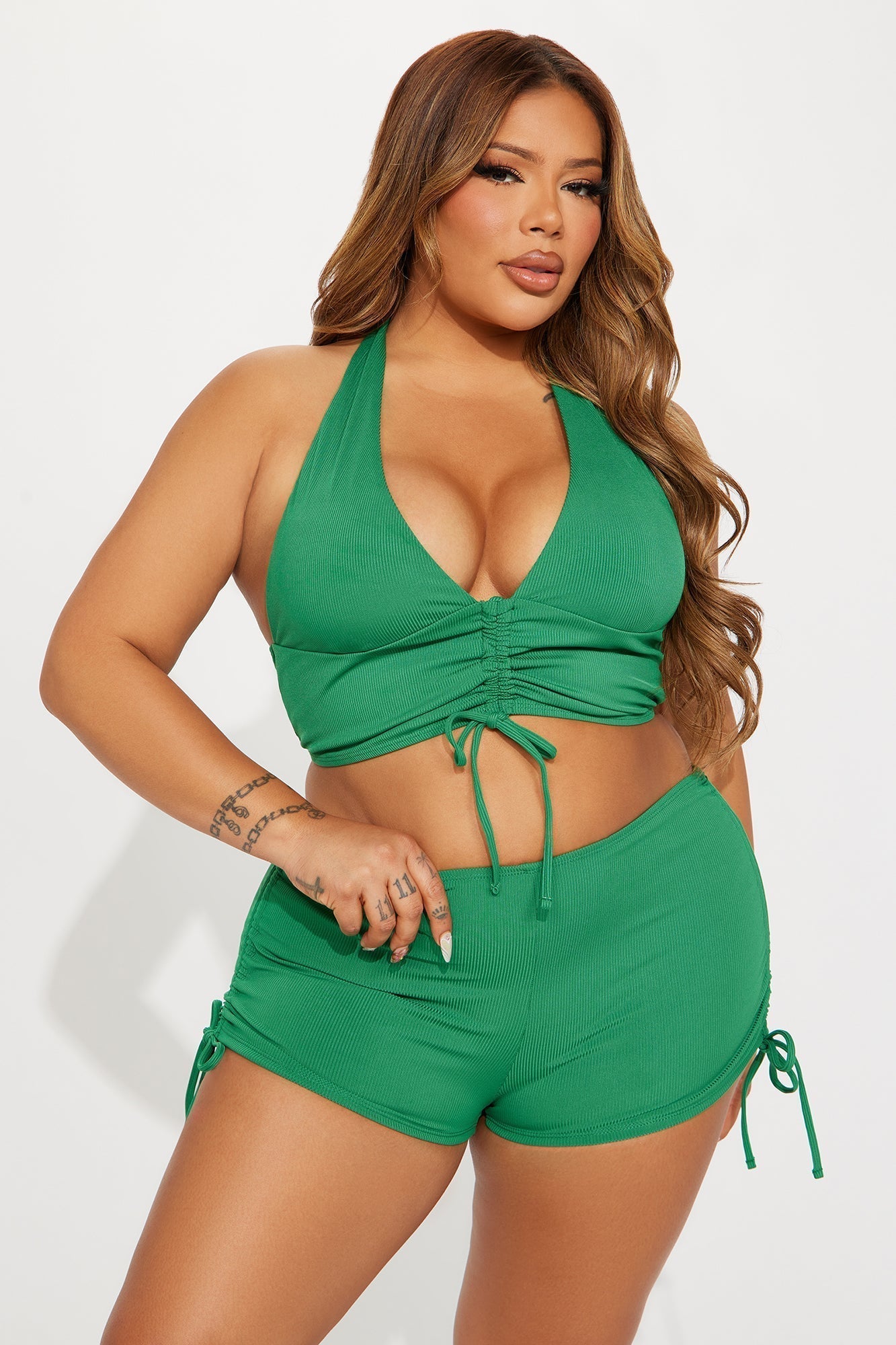 Andi 2 Piece Boyshort Bikini - Kelly Green