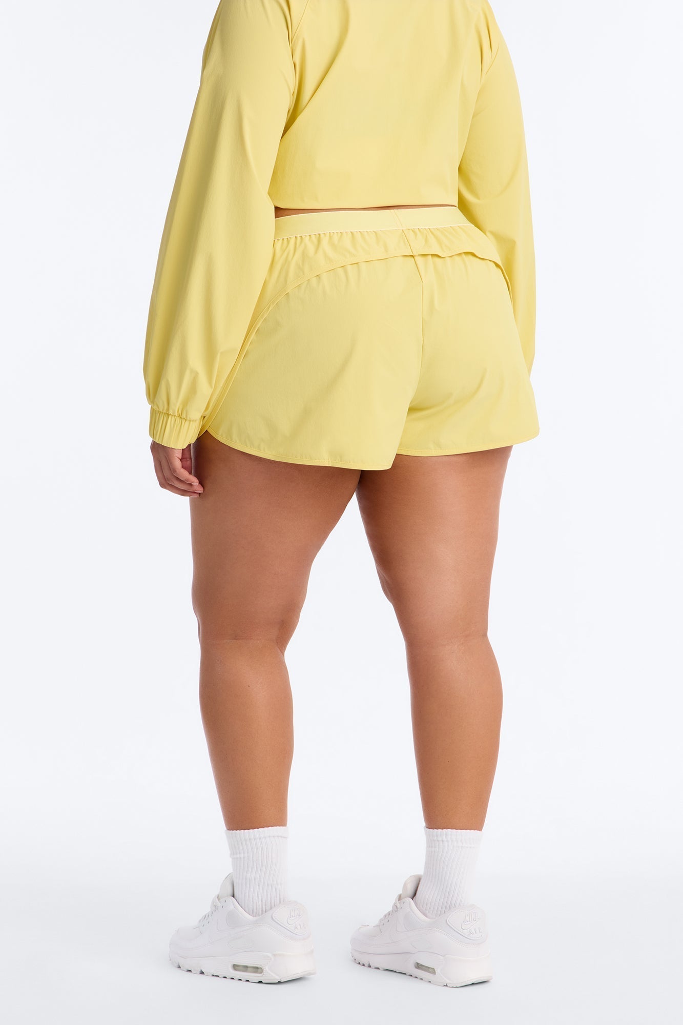 Alora Windbreaker Lounge Short - Yellow
