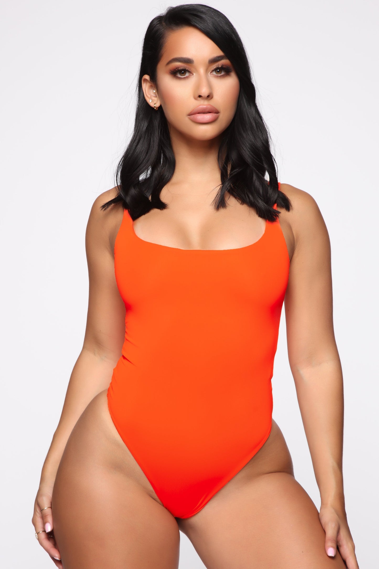Easy Peasy Tank Swimsuit - Neon Orange