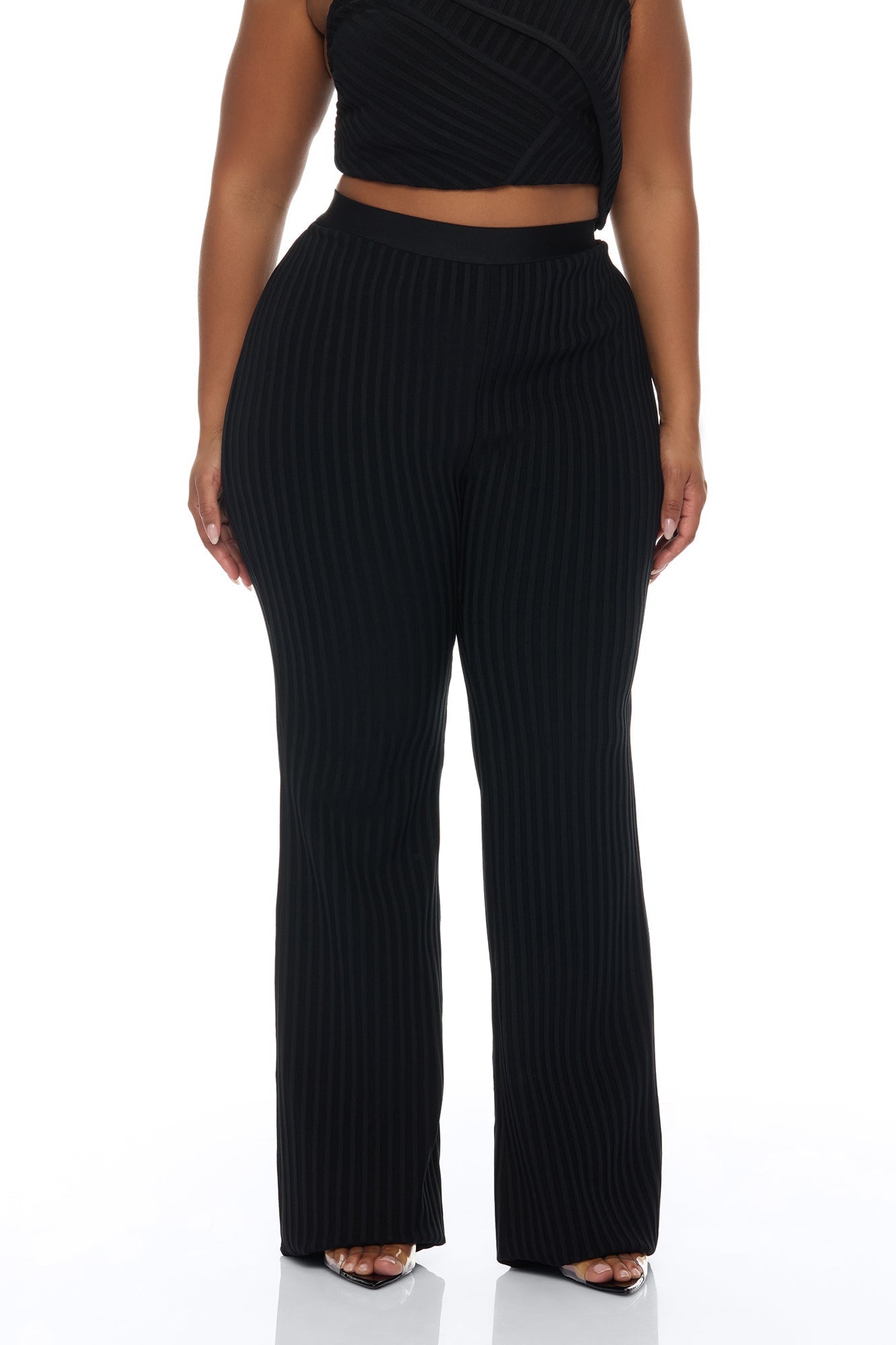 Nelly Bandage Flare Pant - Black