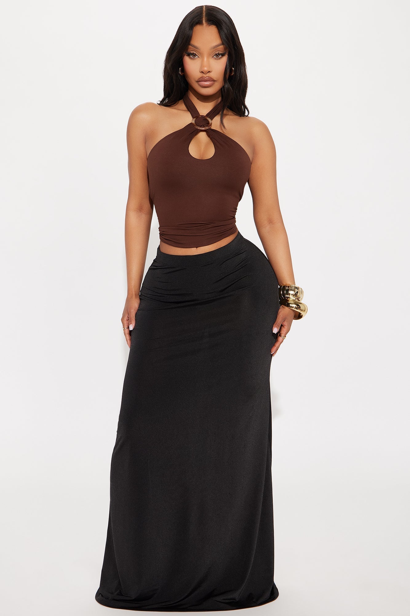 Nadia Maxi Skirt - Black