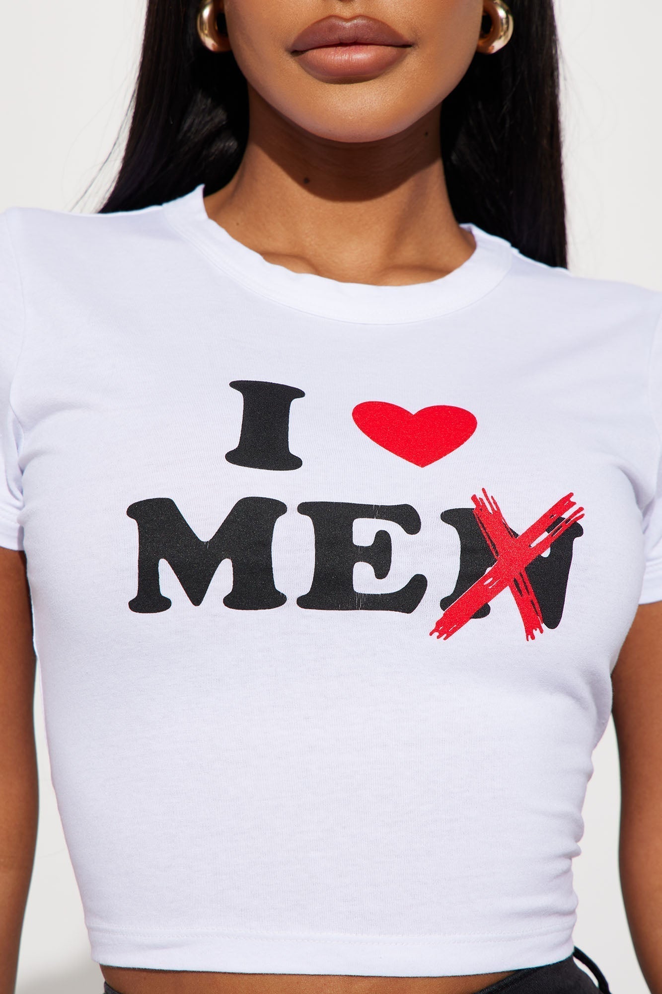 I Love Me Graphic Tee - White