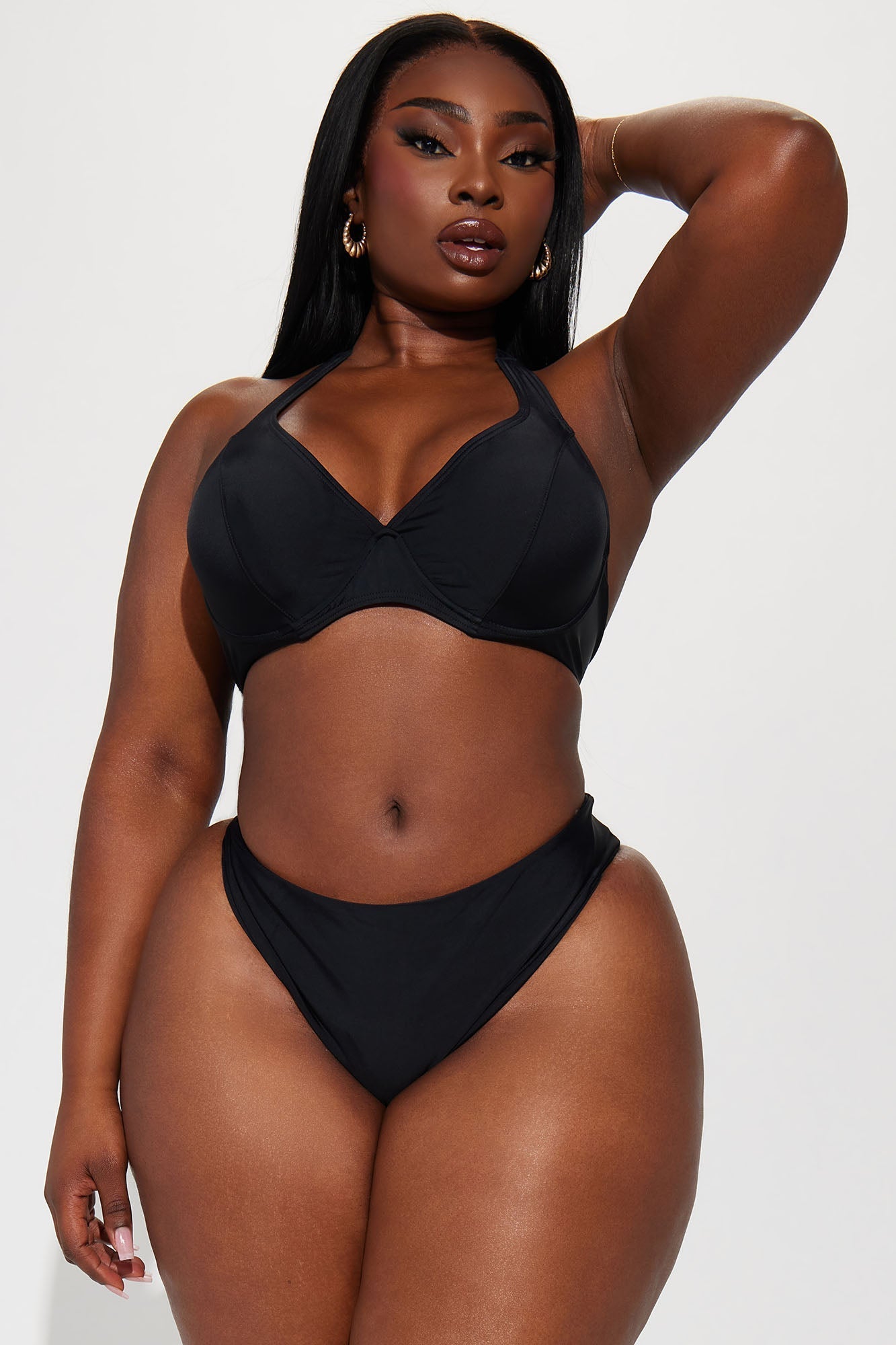 Maui Mix And Match Mid Rise Cheeky Bikini Bottom - Black
