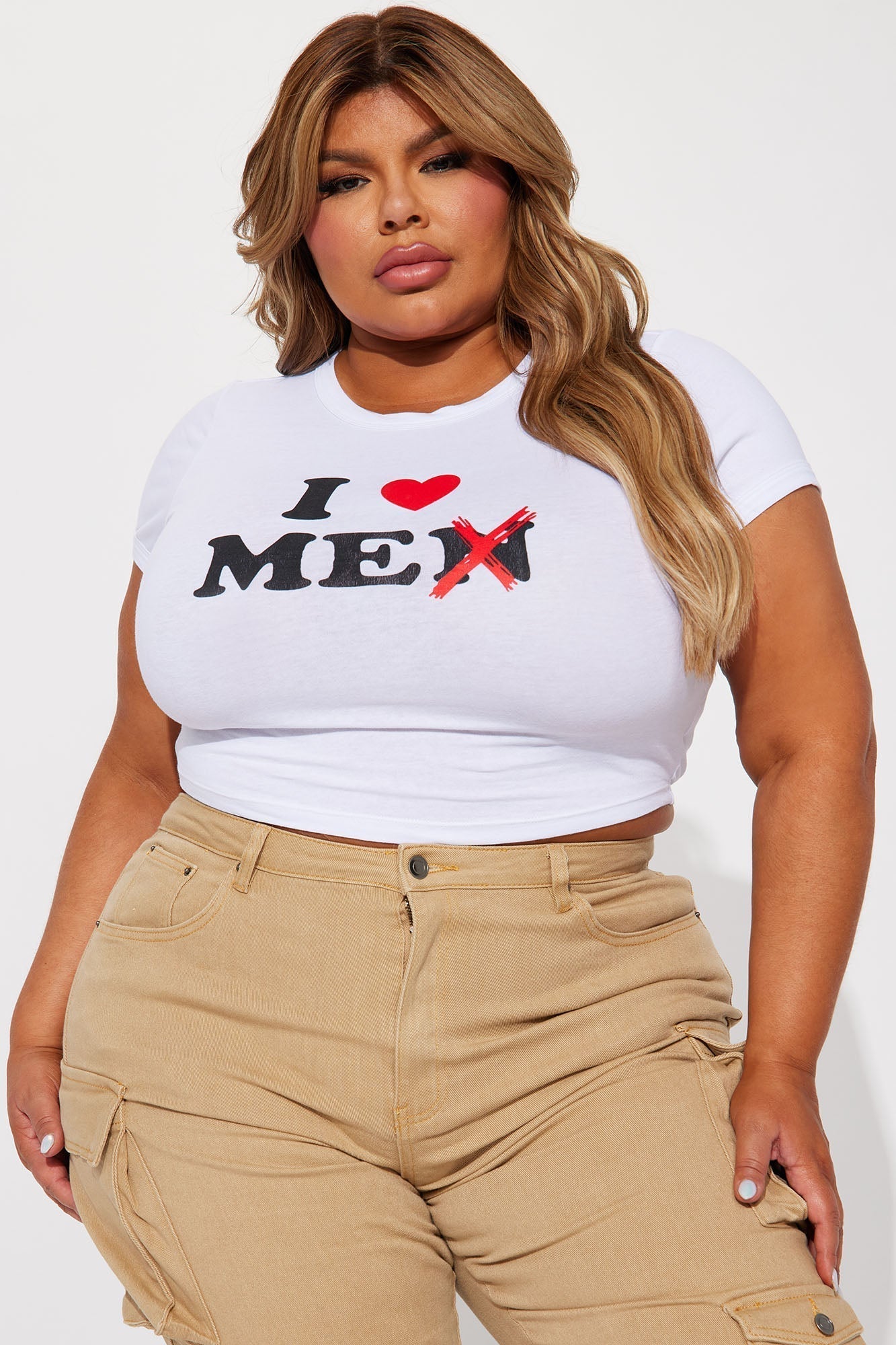 I Love Me Graphic Tee - White