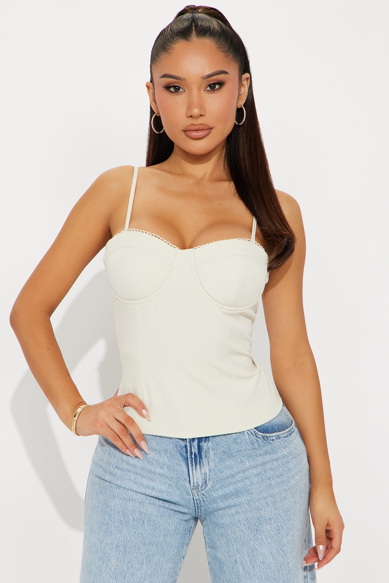 Feeling Cute Cami Top - Cream
