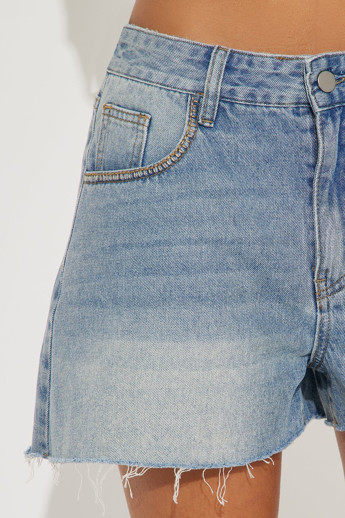 Beach House A-Line Denim Shorts - Medium Wash