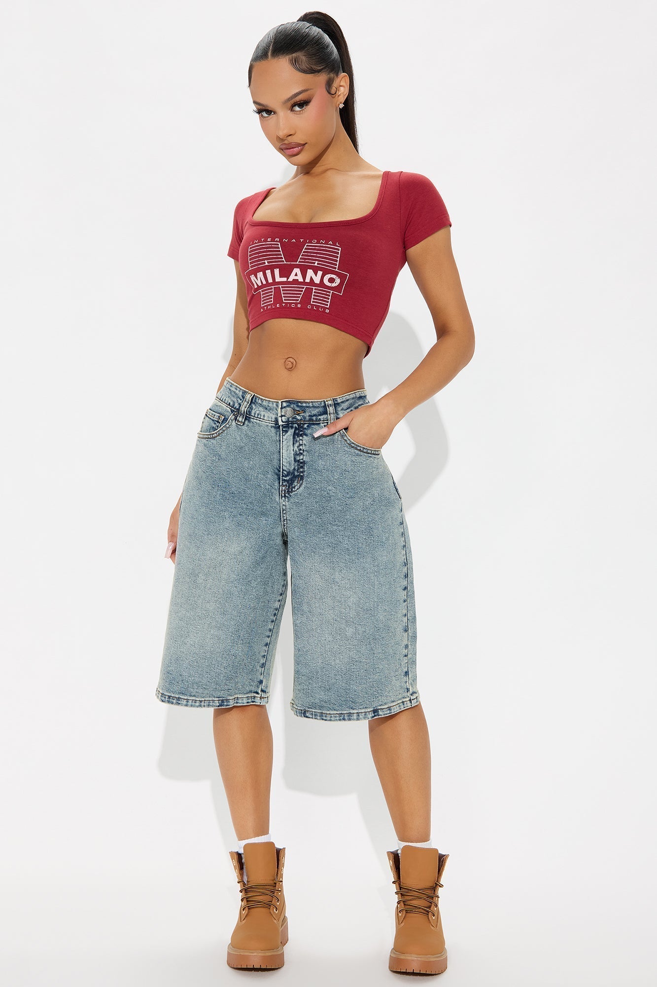 Surrey Low Rise Denim Jort - Vintage Wash