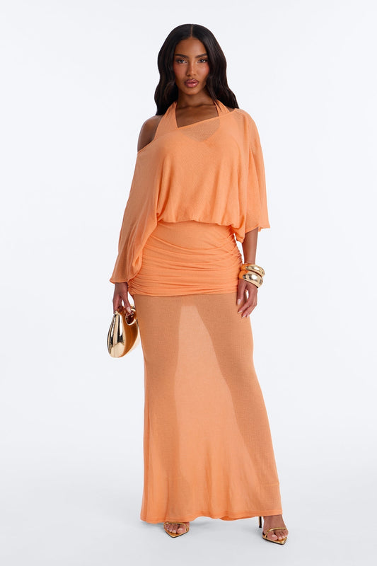 Softly Stunning Maxi Dress - Orange