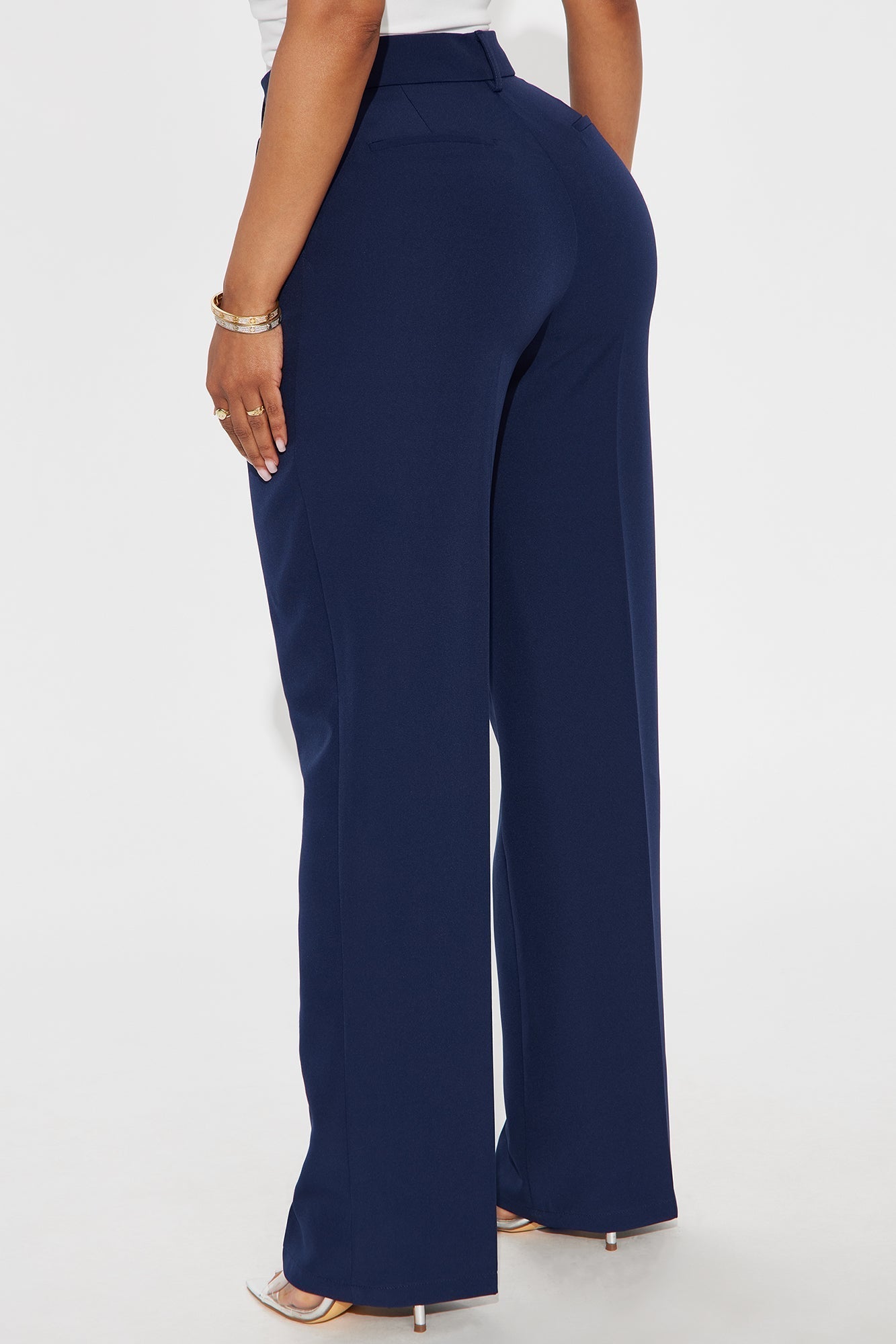Kendall High Rise Trouser Pant - Navy