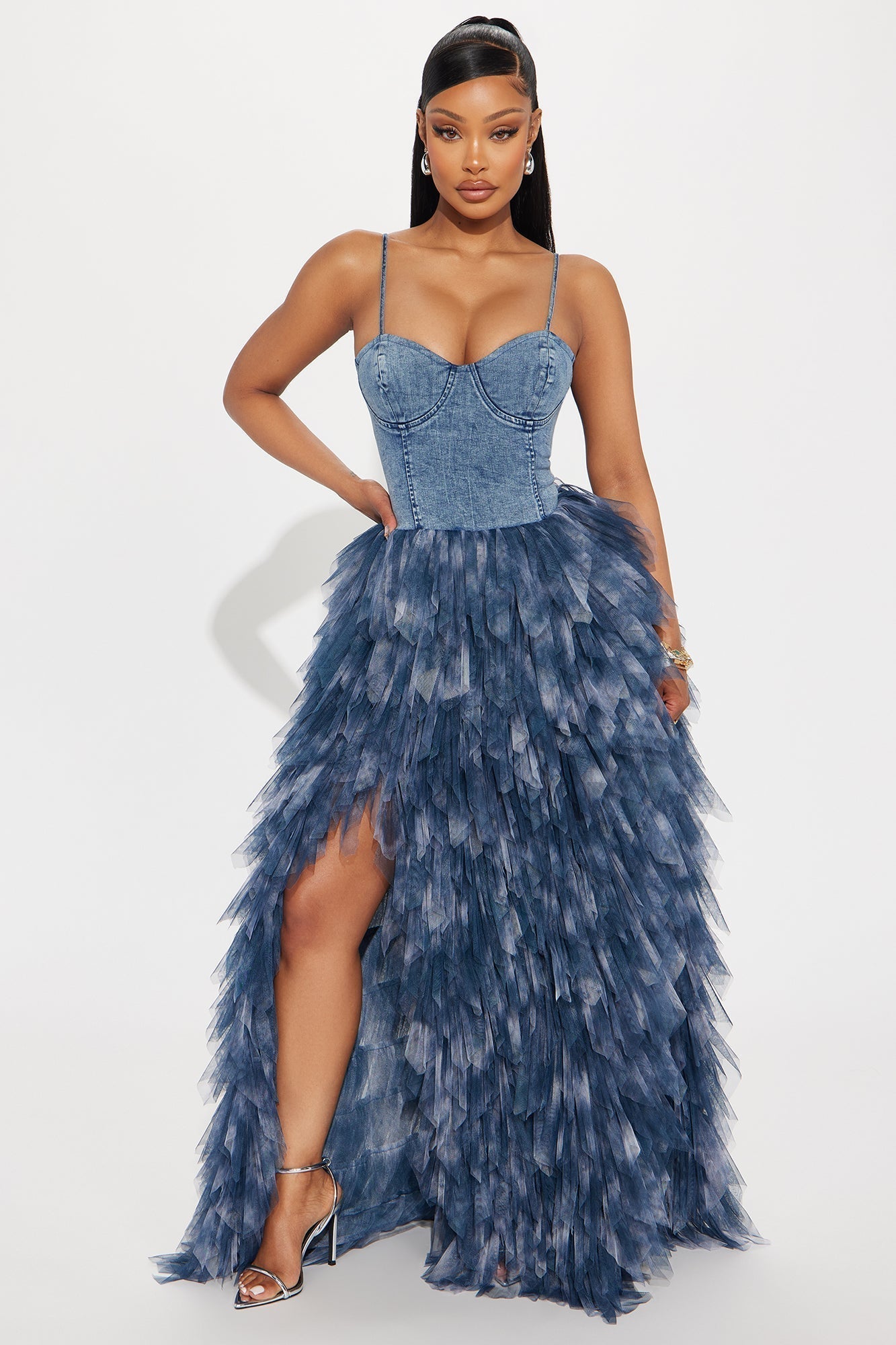 Life In Denim Maxi Dress - Denim