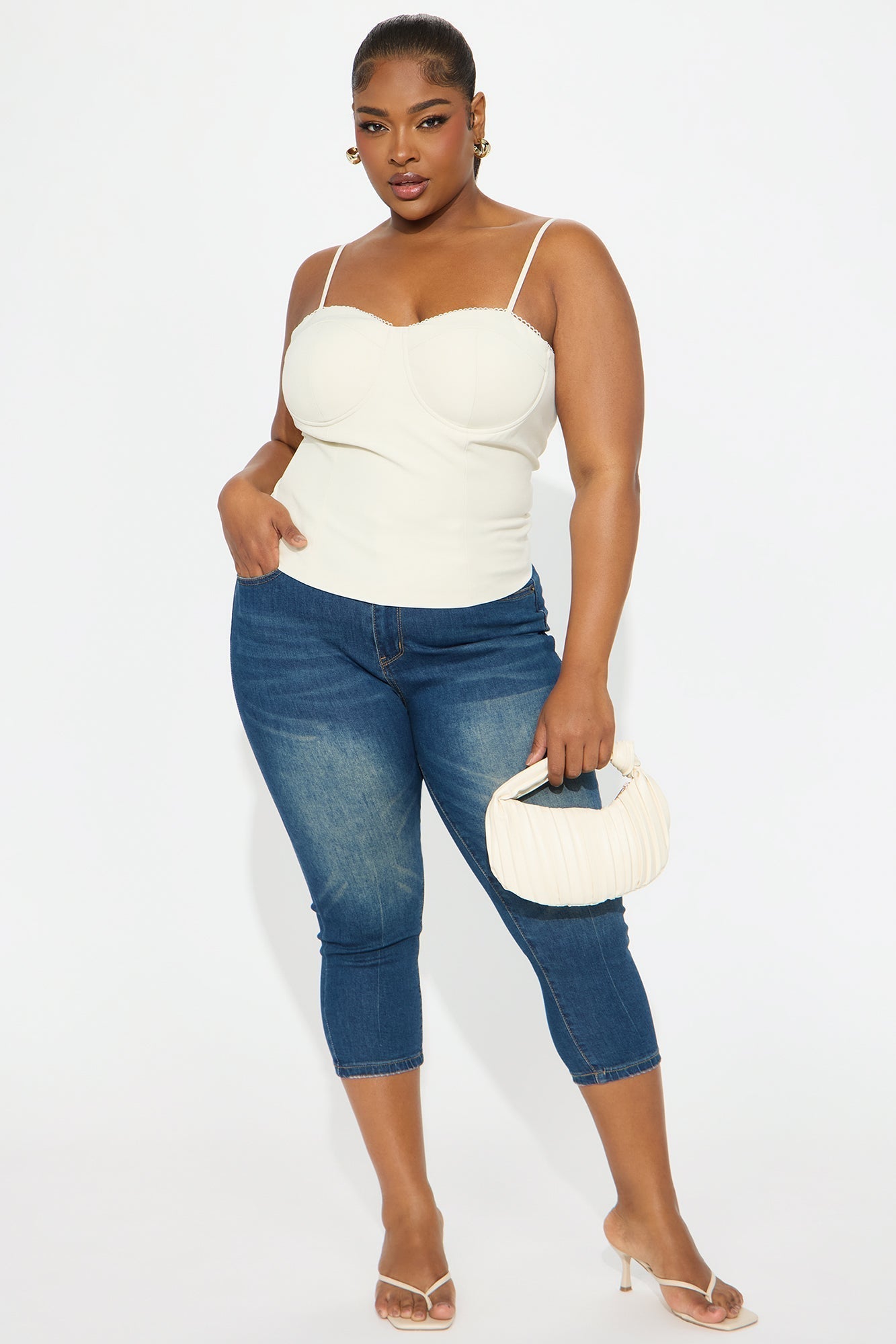 Feeling Cute Cami Top - Cream