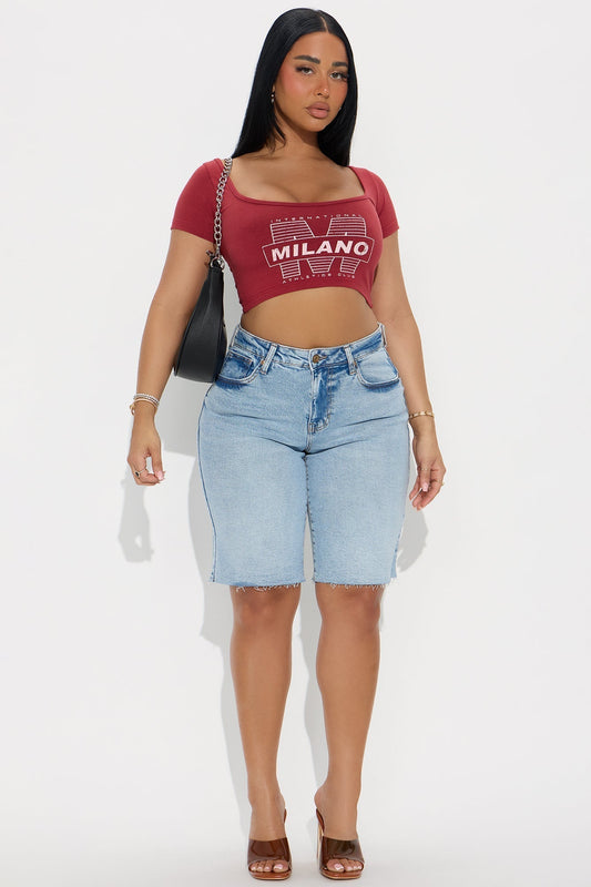 Boardwalker Bermuda Denim Shorts - Light Wash