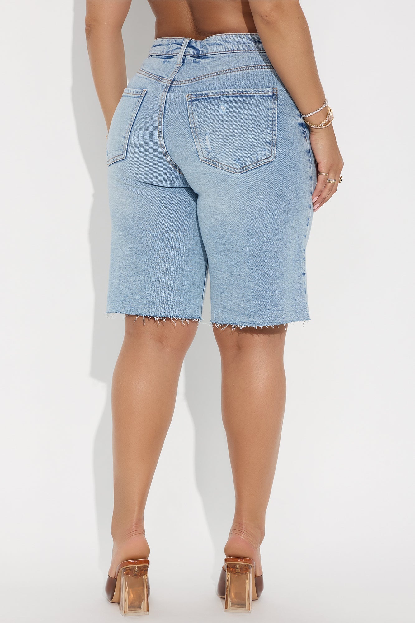 Boardwalker Bermuda Denim Shorts - Light Wash