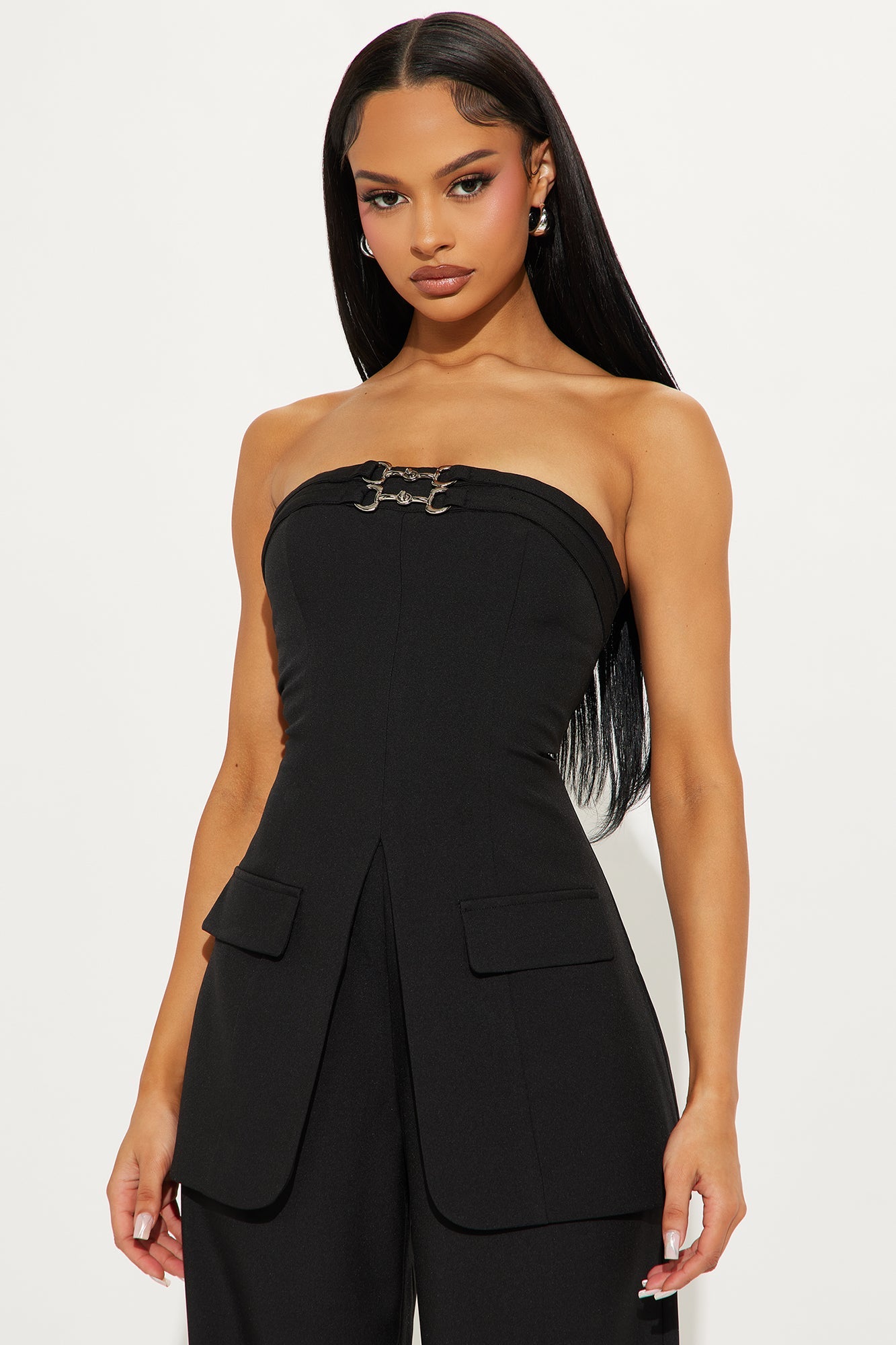 Breaking The Rules Jumpsuit - Black