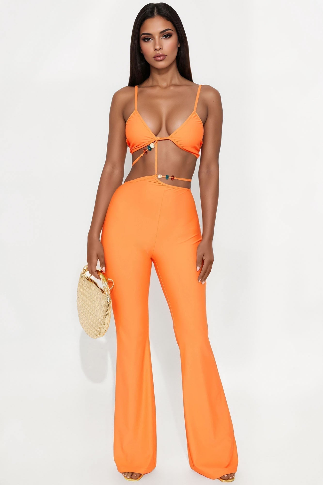 Santorini Sunset Jumpsuit - Orange