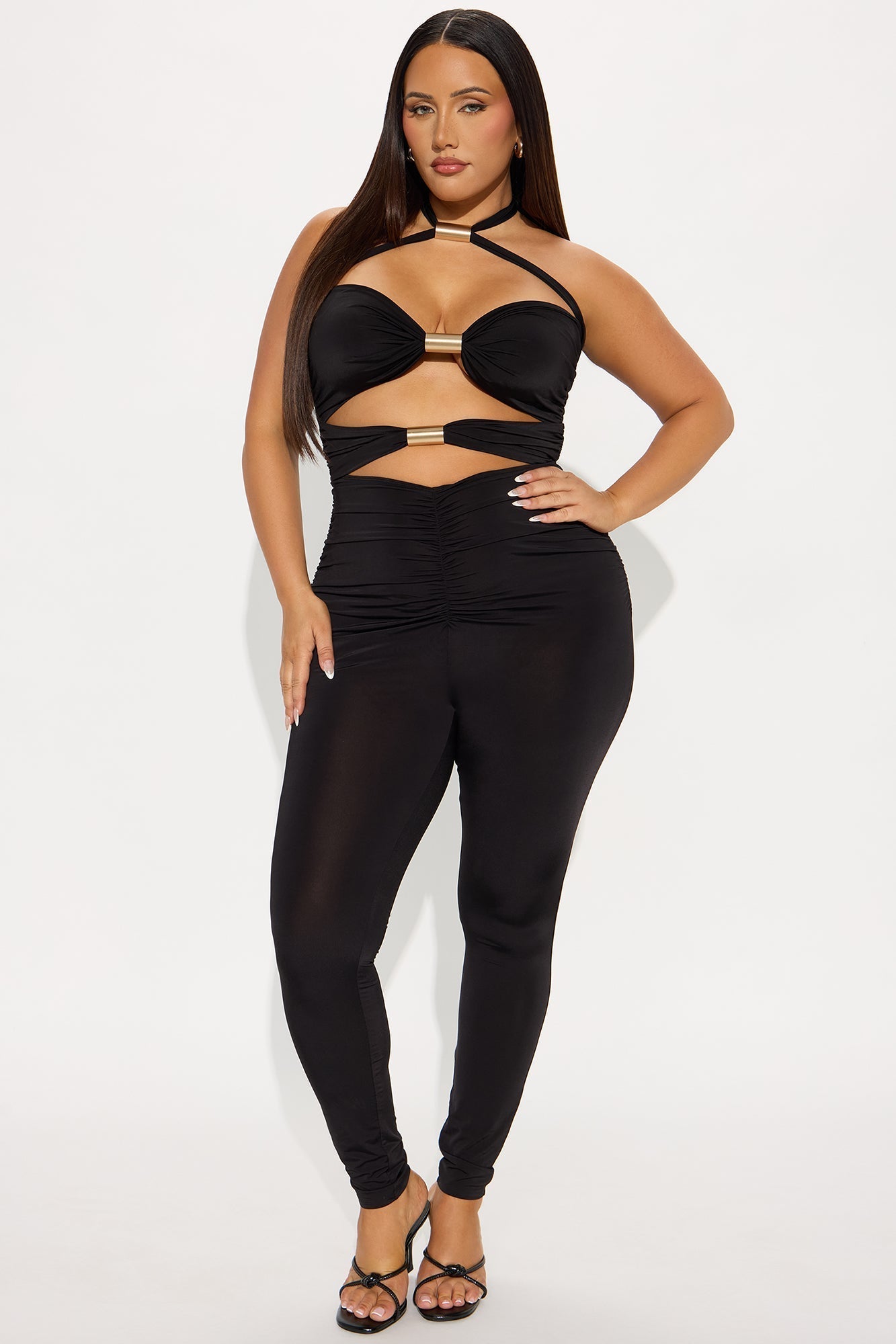 Think It Over Jumpsuit - Black