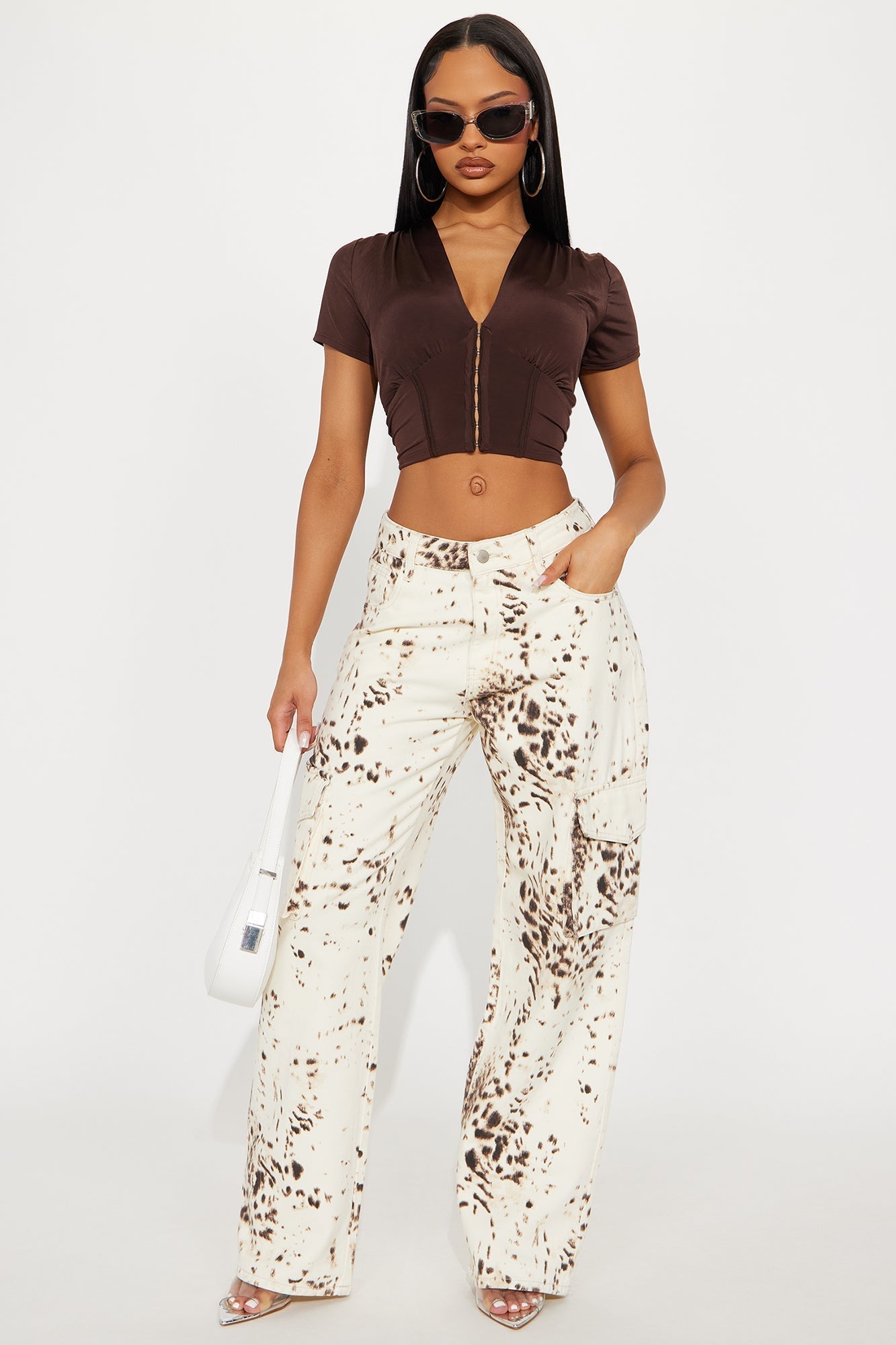 Taya Corset Top - Brown