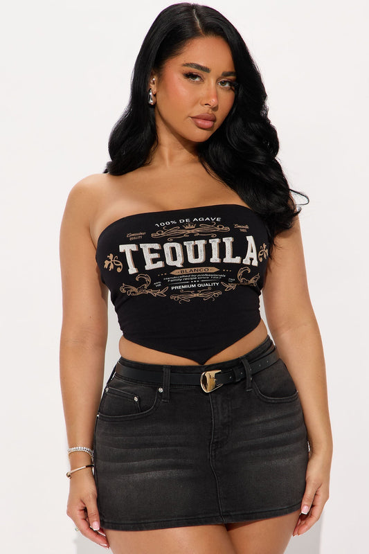 Tequila Mami Tube Top - Black