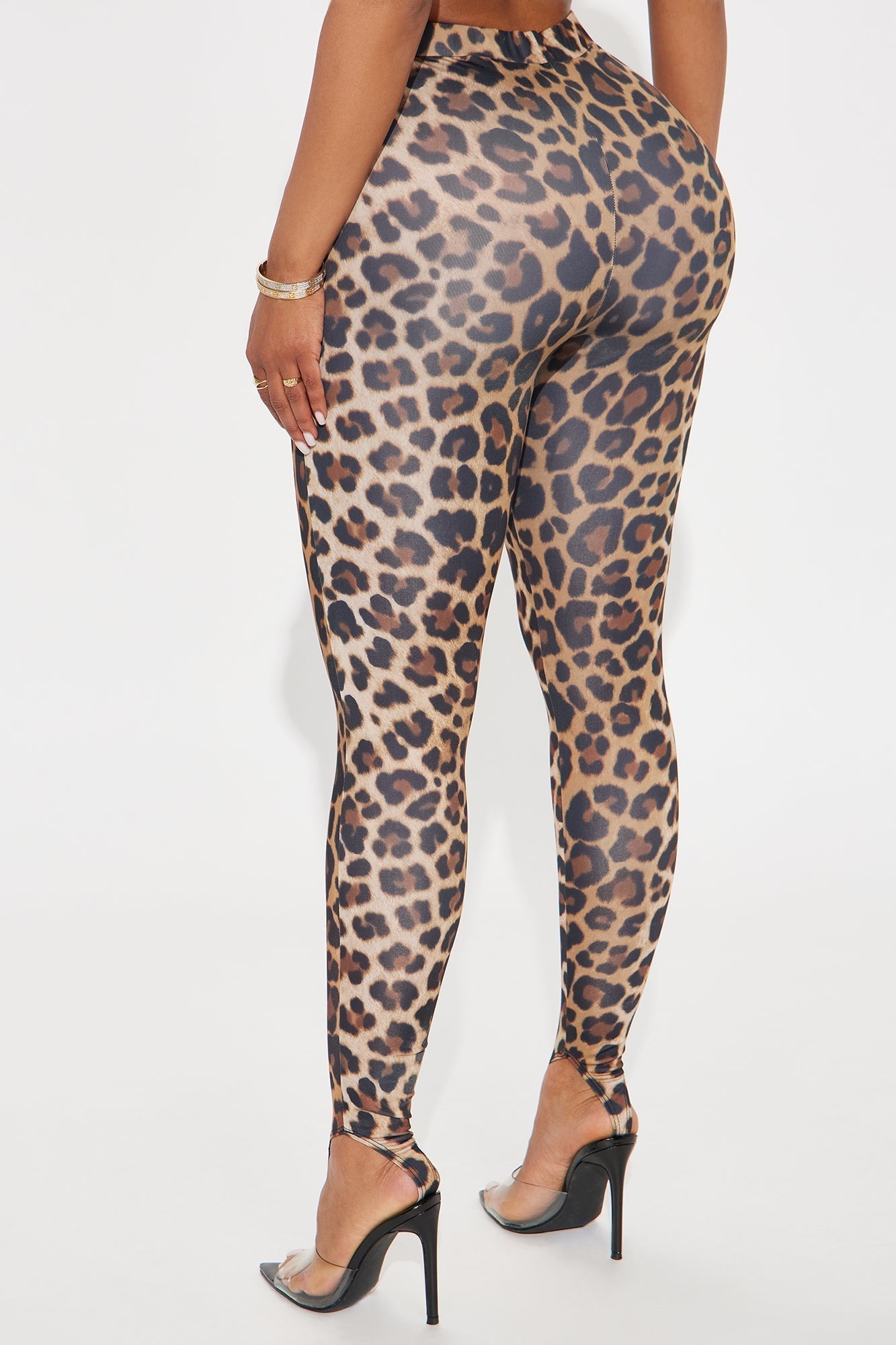 Kamryn High Rise Leopard Stirrup Legging - Leopard