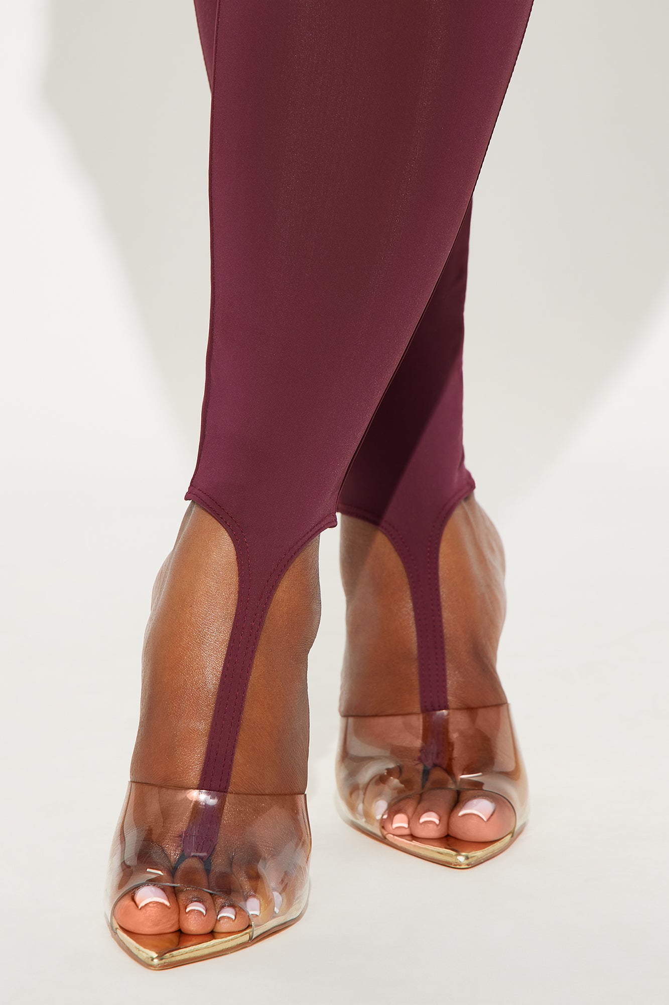 Lead The Way Halter Jumpsuit - Burgundy