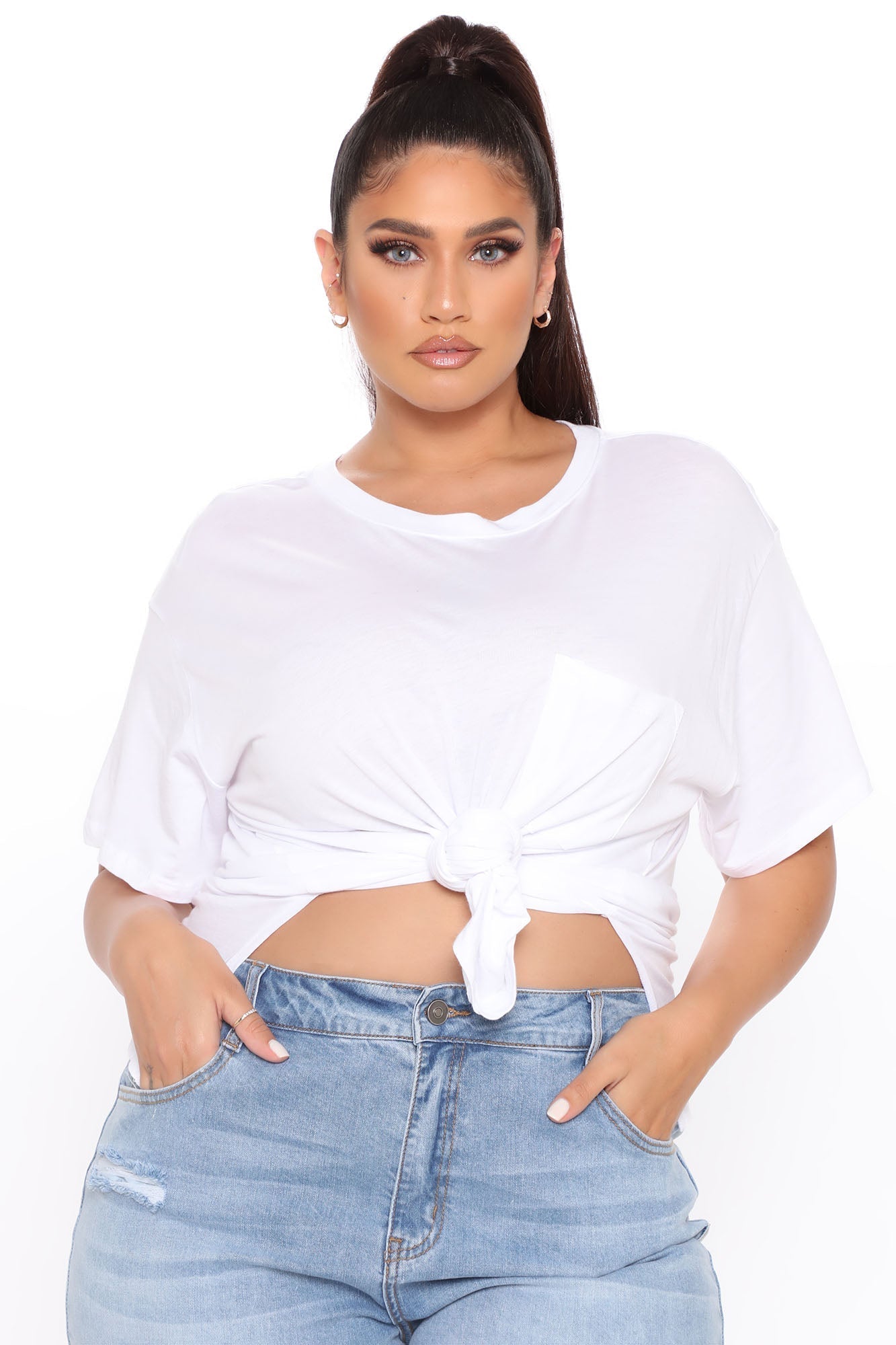 Laid Back Chillin' Pocket Tee - White