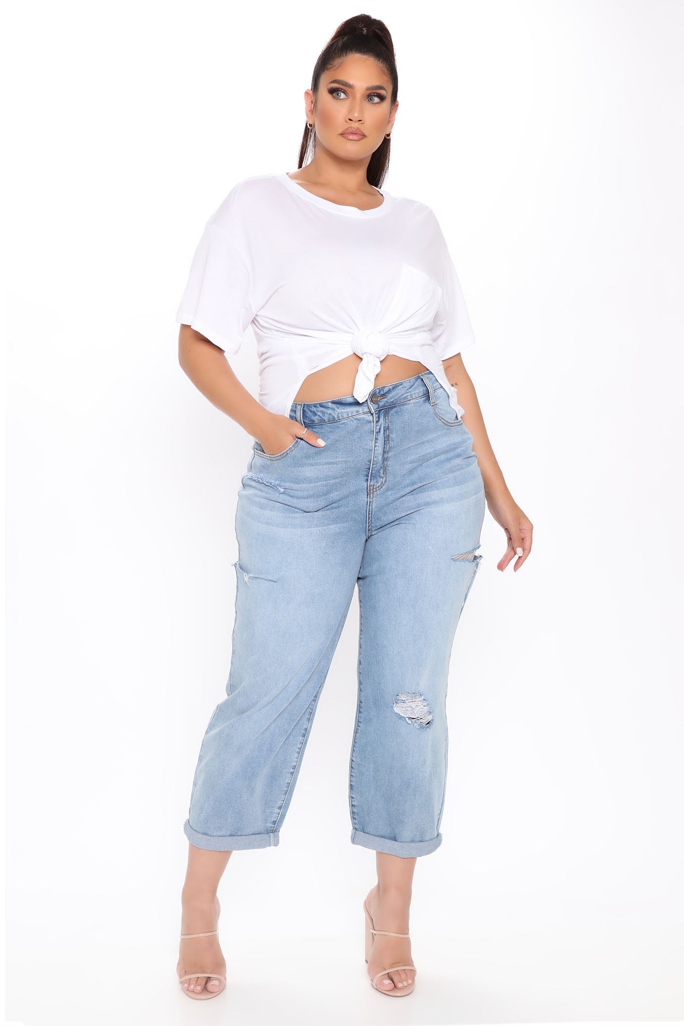 Laid Back Chillin' Pocket Tee - White