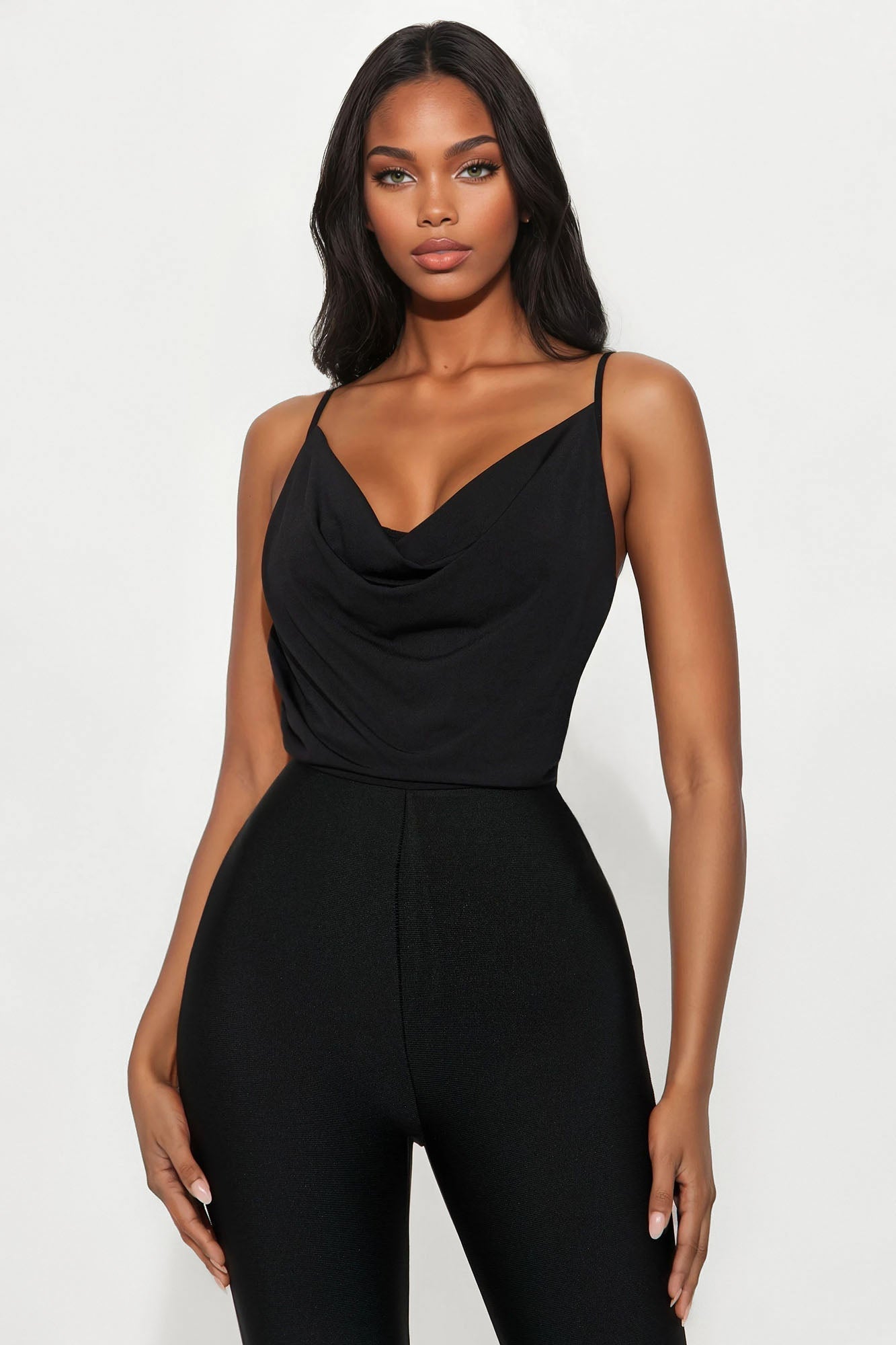 Come A Bit Closer Bandage Jumpsuit - Black