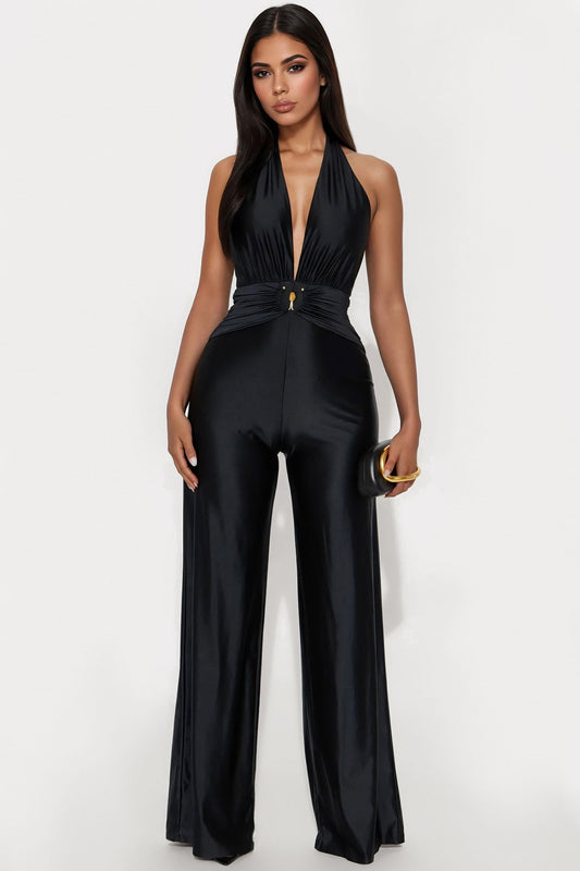 Places To Be Jumpsuit - Black
