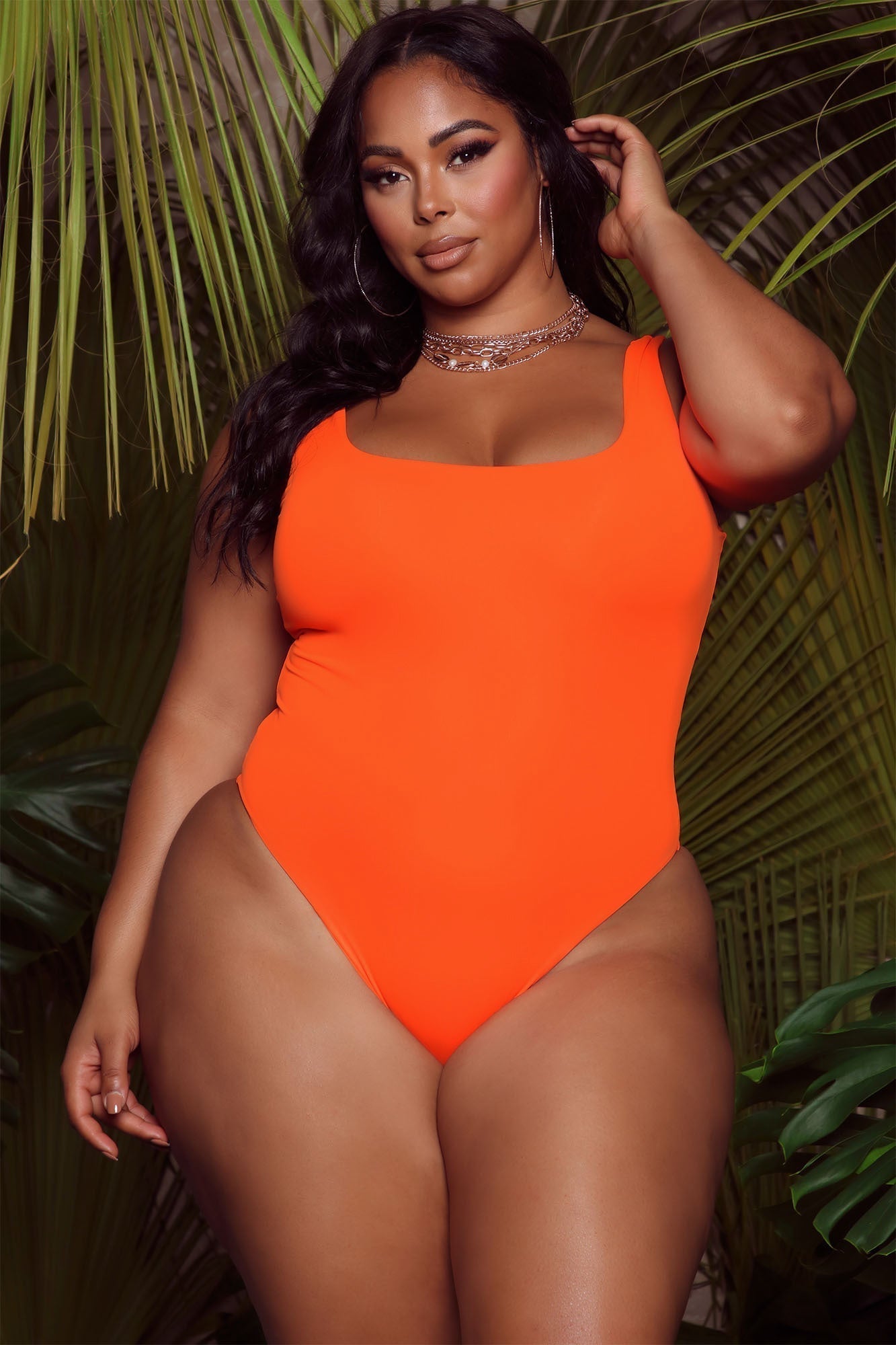 Easy Peasy Tank Swimsuit - Neon Orange