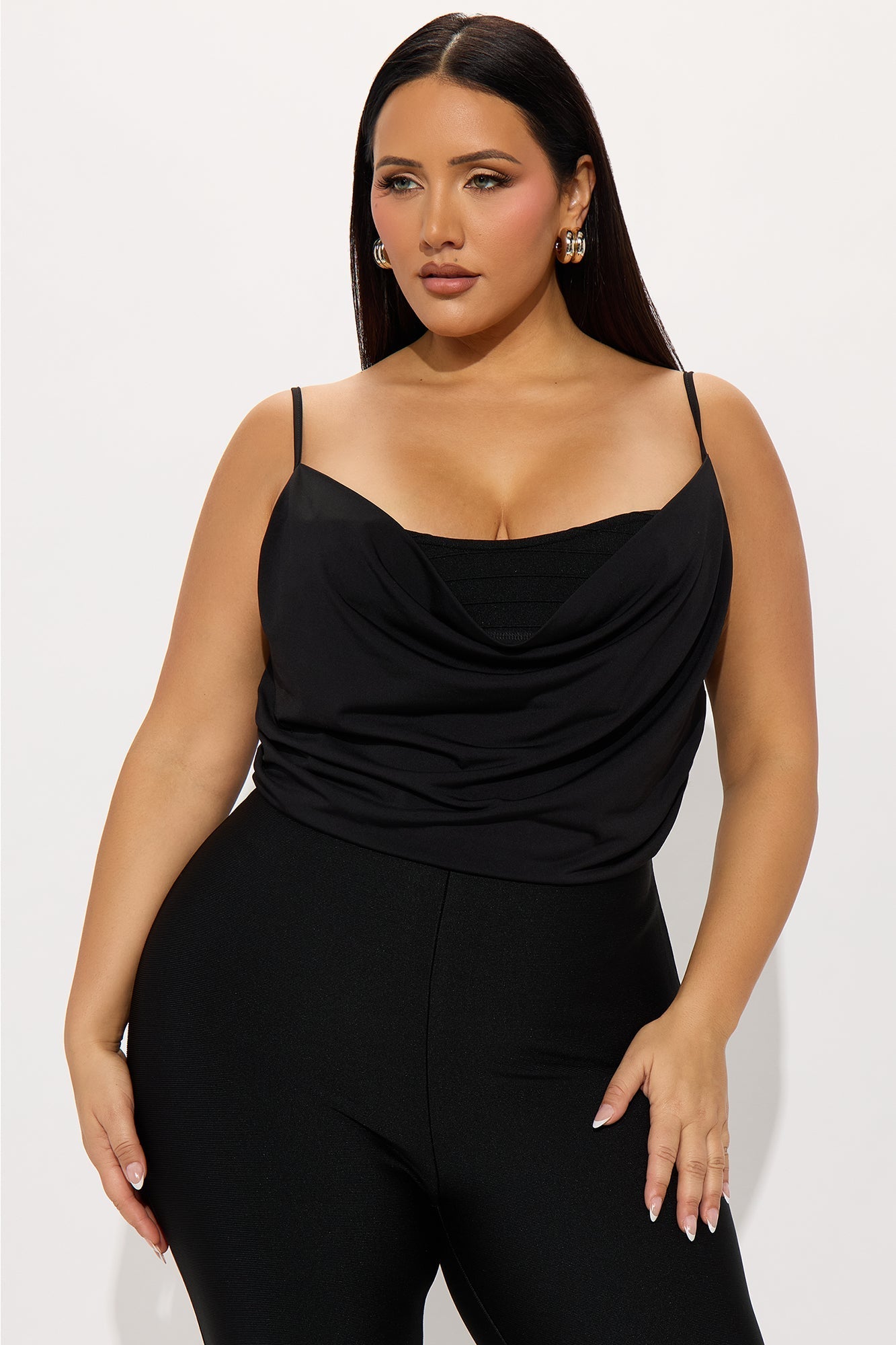 Come A Bit Closer Bandage Jumpsuit - Black