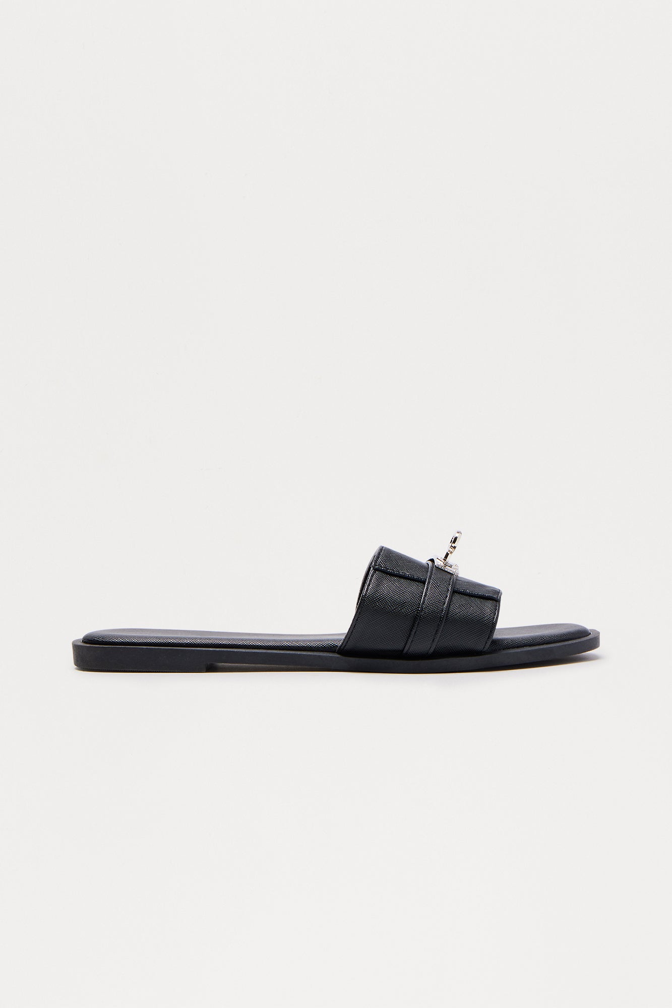 Avril Hardware Sandals - Black