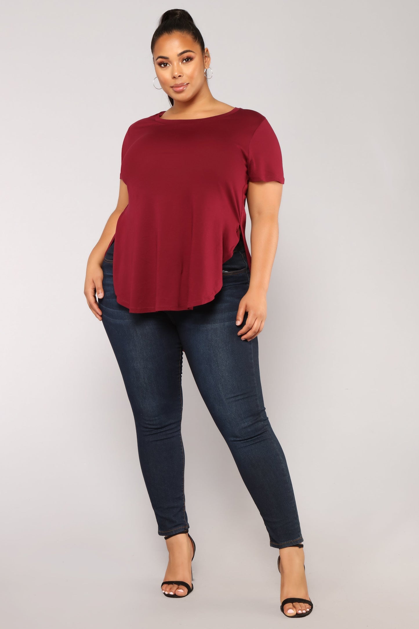 Laid Back Tee - Burgundy