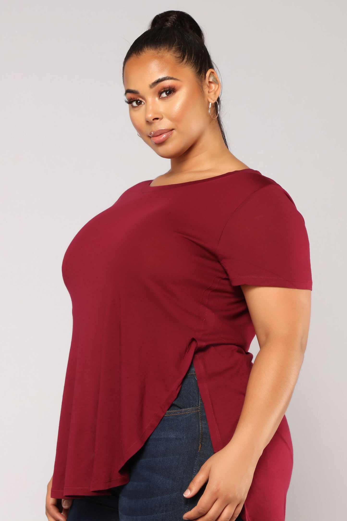 Laid Back Tee - Burgundy
