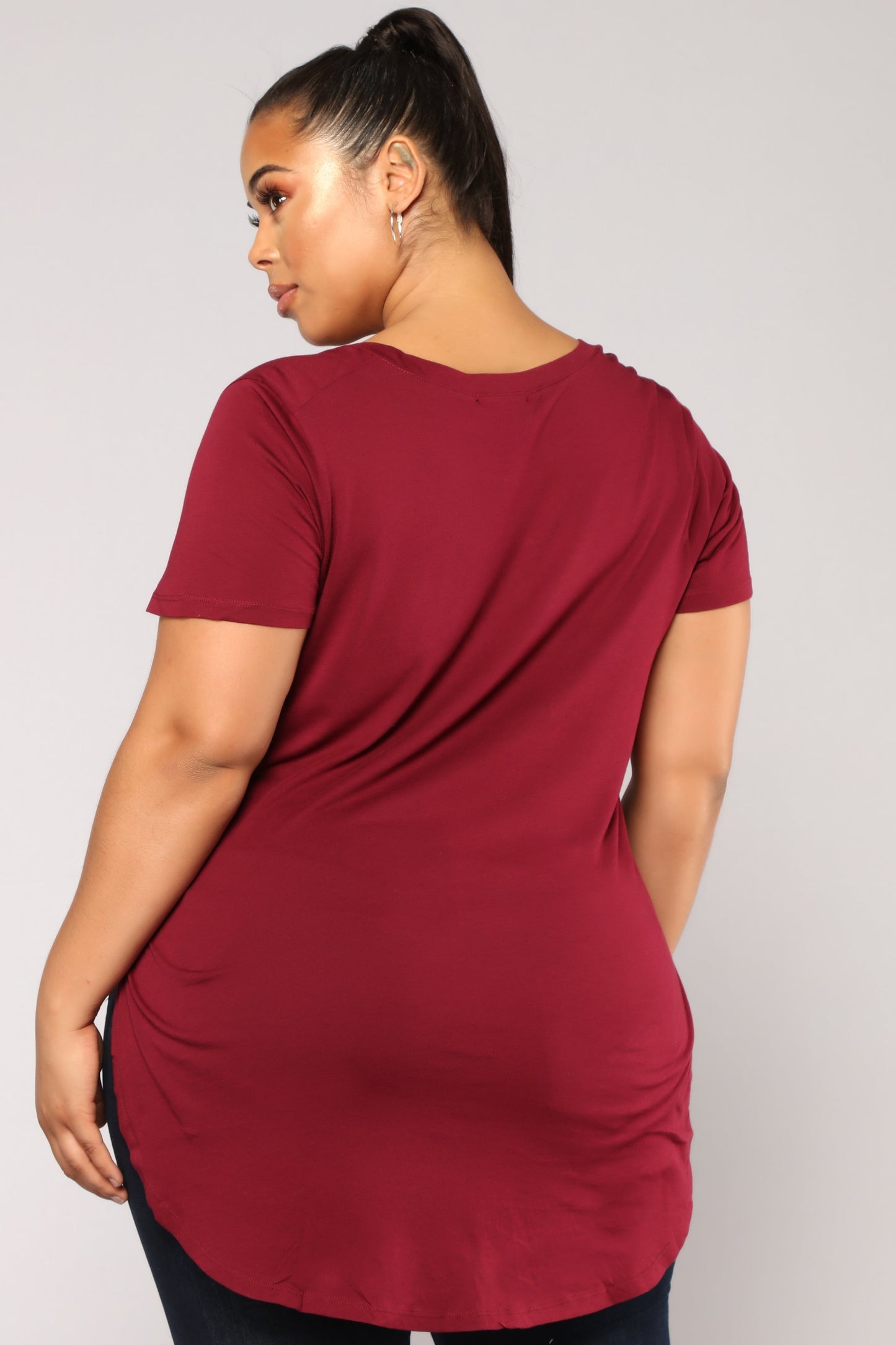 Laid Back Tee - Burgundy