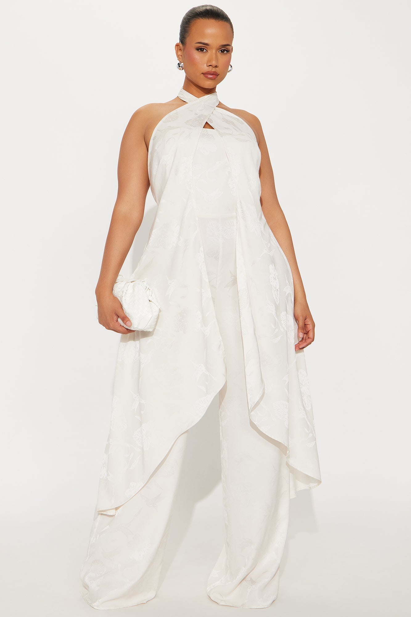 Take Me With You Satin Jumpsuit - Champagne