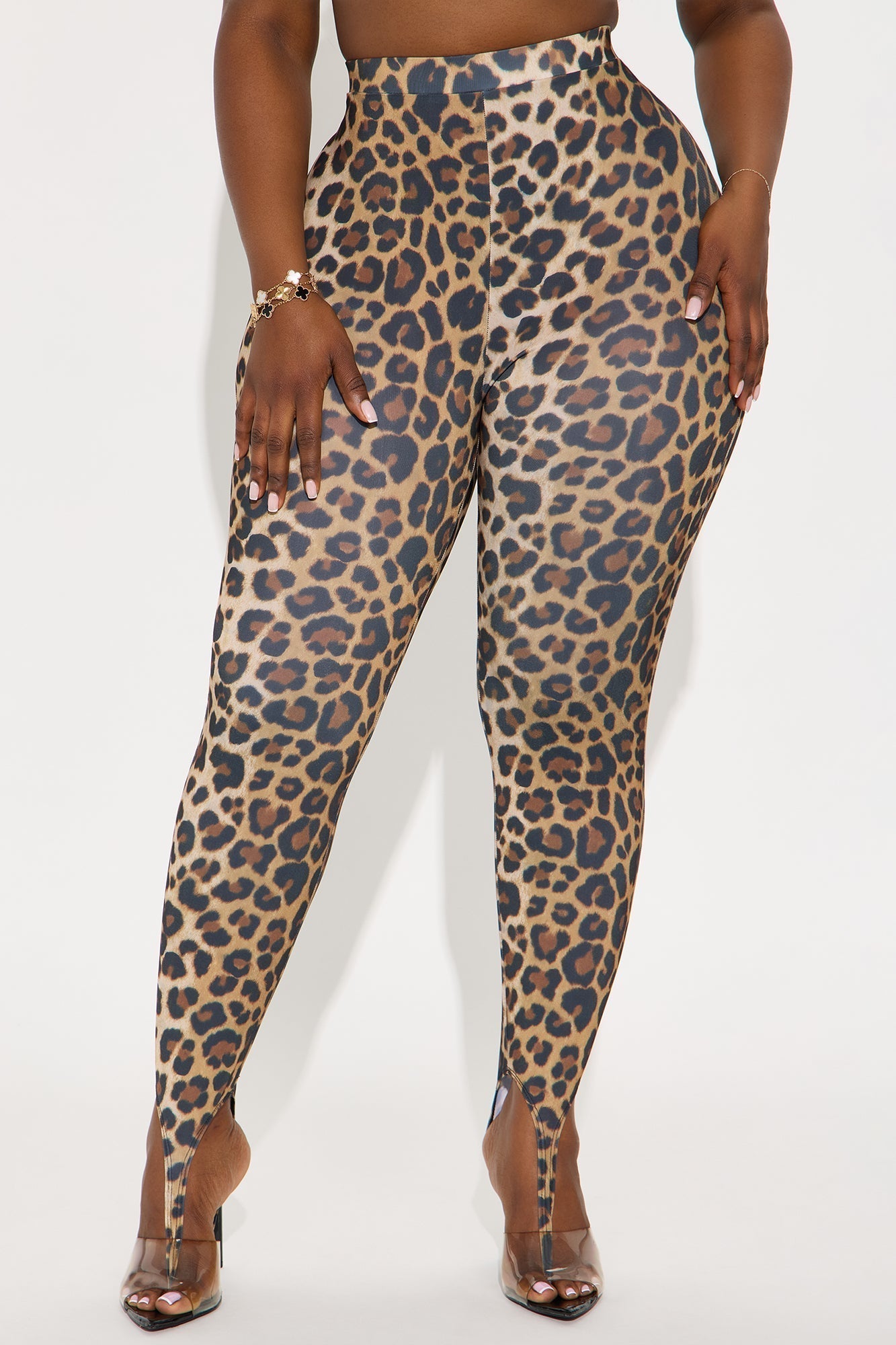 Kamryn High Rise Leopard Stirrup Legging - Leopard