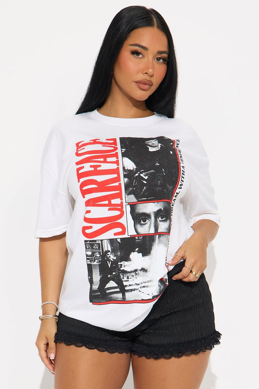 Scarface Film Oversized Tee - Cream