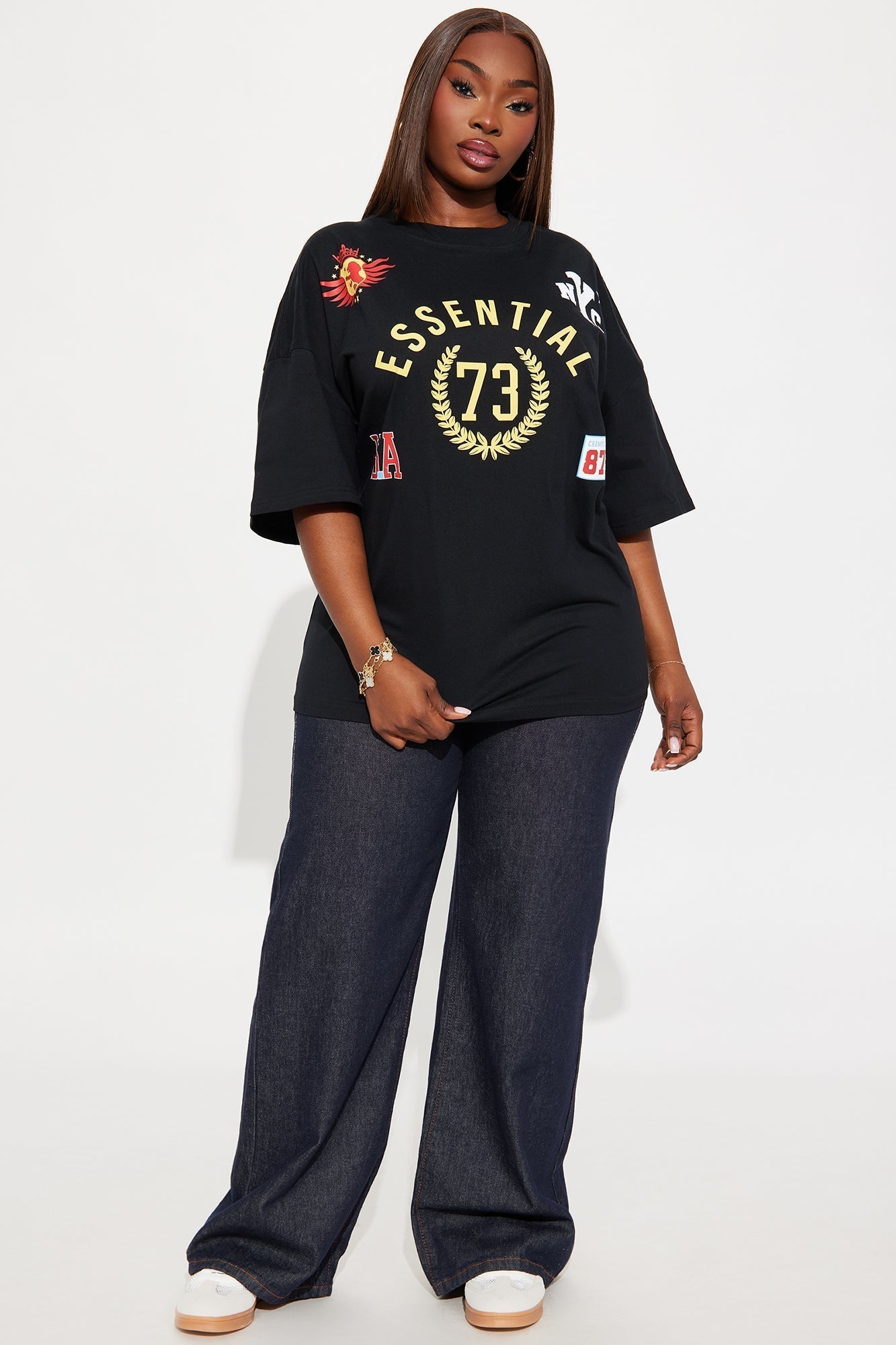 Essential 73 Washed Tee - Black
