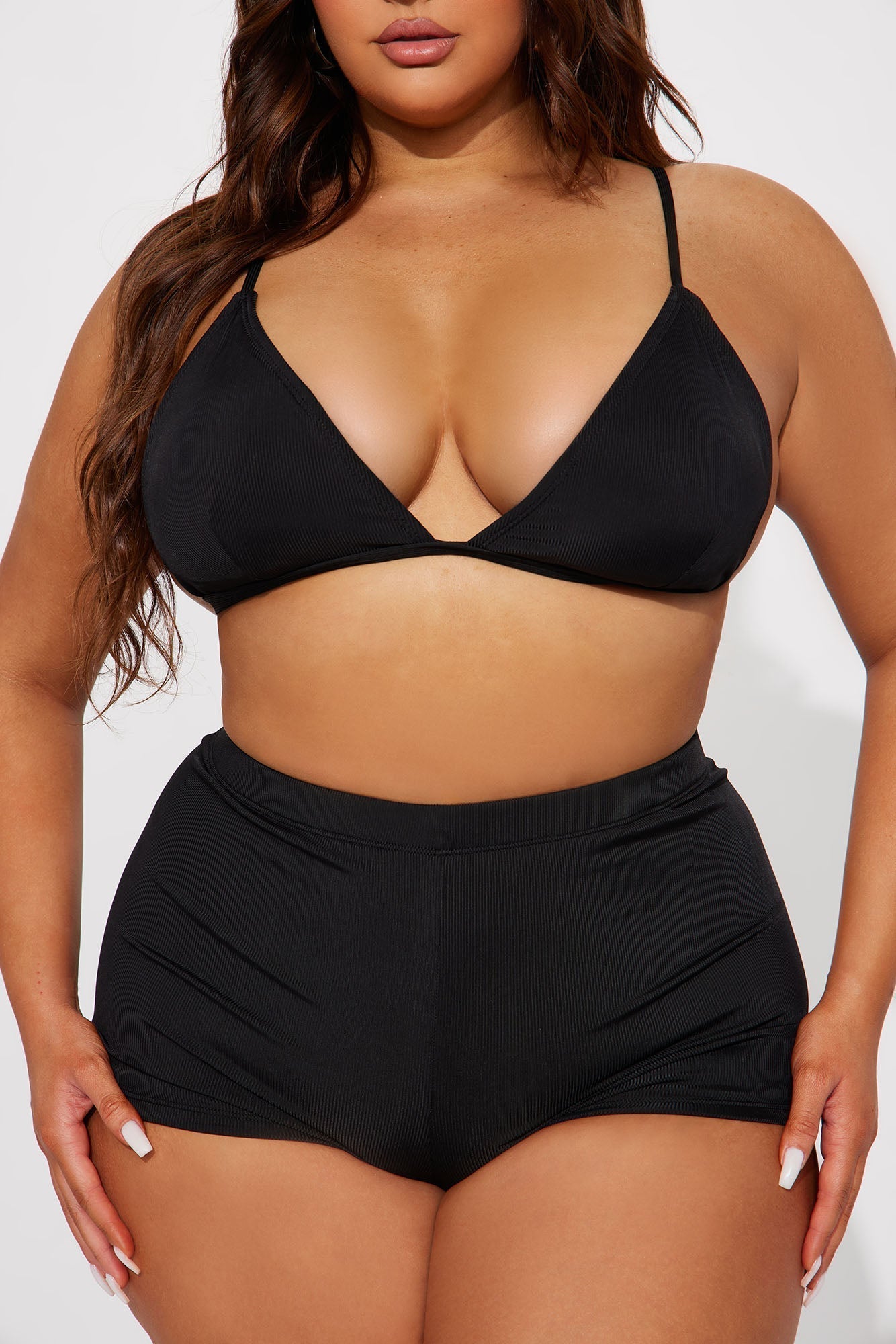 Leilani 2 Piece Short Bikini - Black