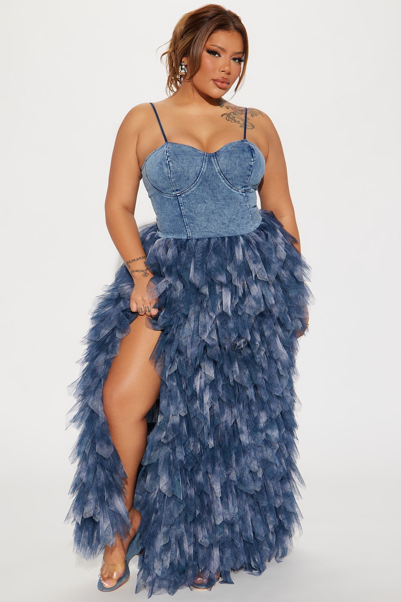 Life In Denim Maxi Dress - Denim