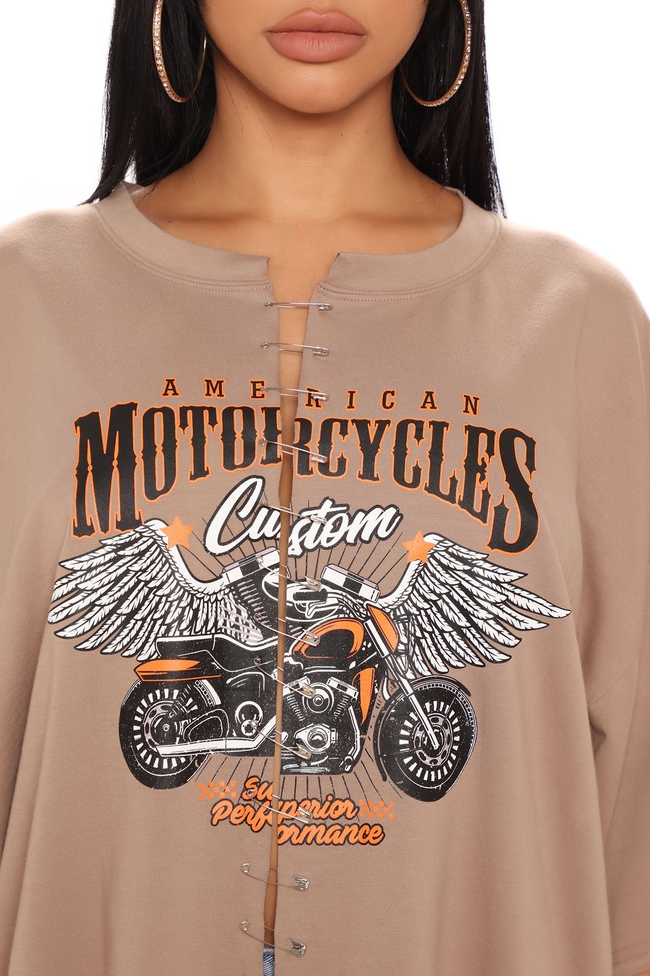 Soaring High Vintage Top - Taupe